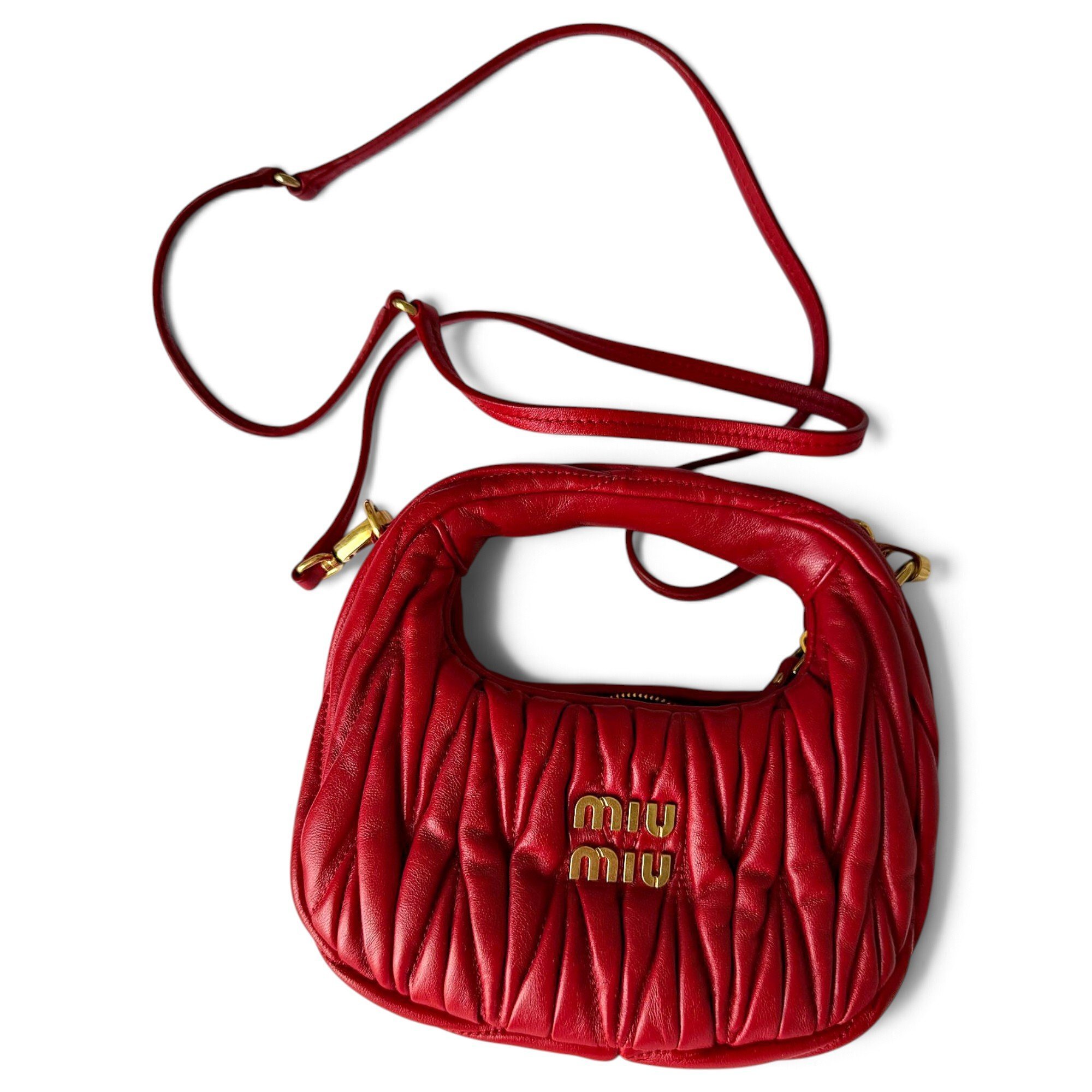 Miu Wander leather handbag