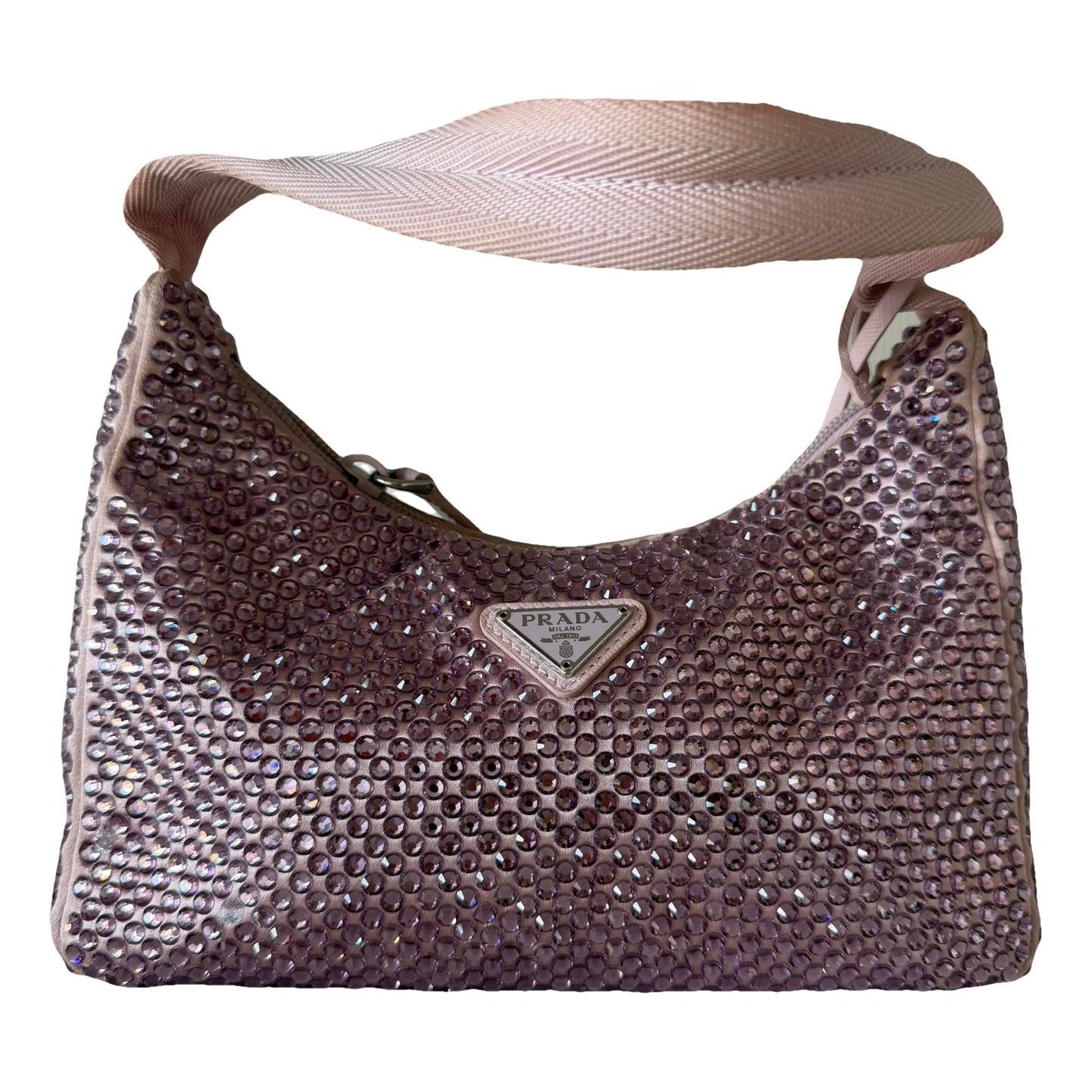 Re-edition silk handbag