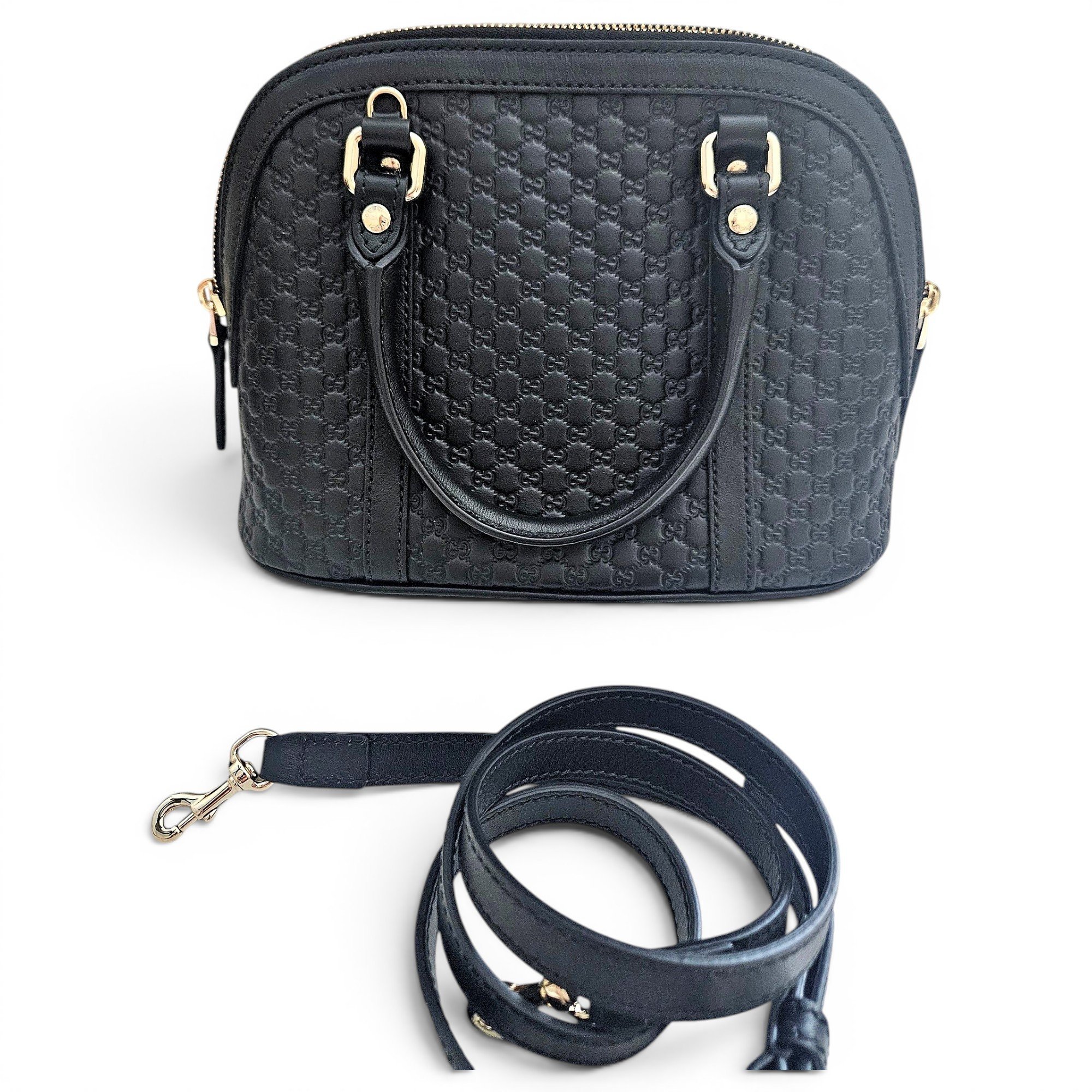Dôme leather handbag