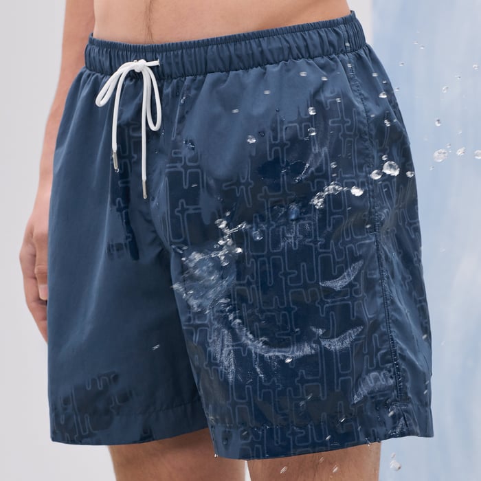 Bleu Turquin "H Fantome" Swim Trunks