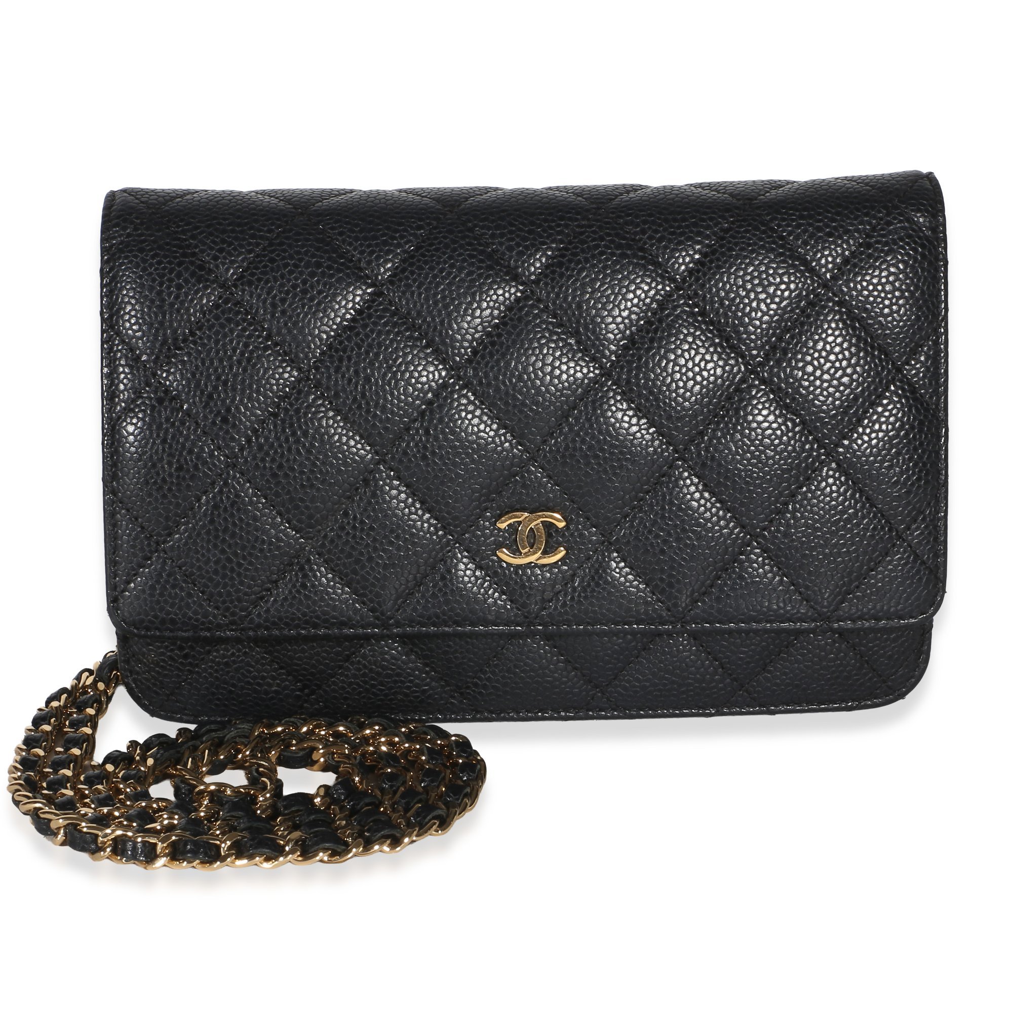 Wallet On Chain leather crossbody bag