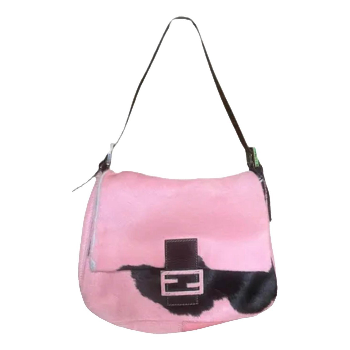 Baguette pony-style calfskin handbag
