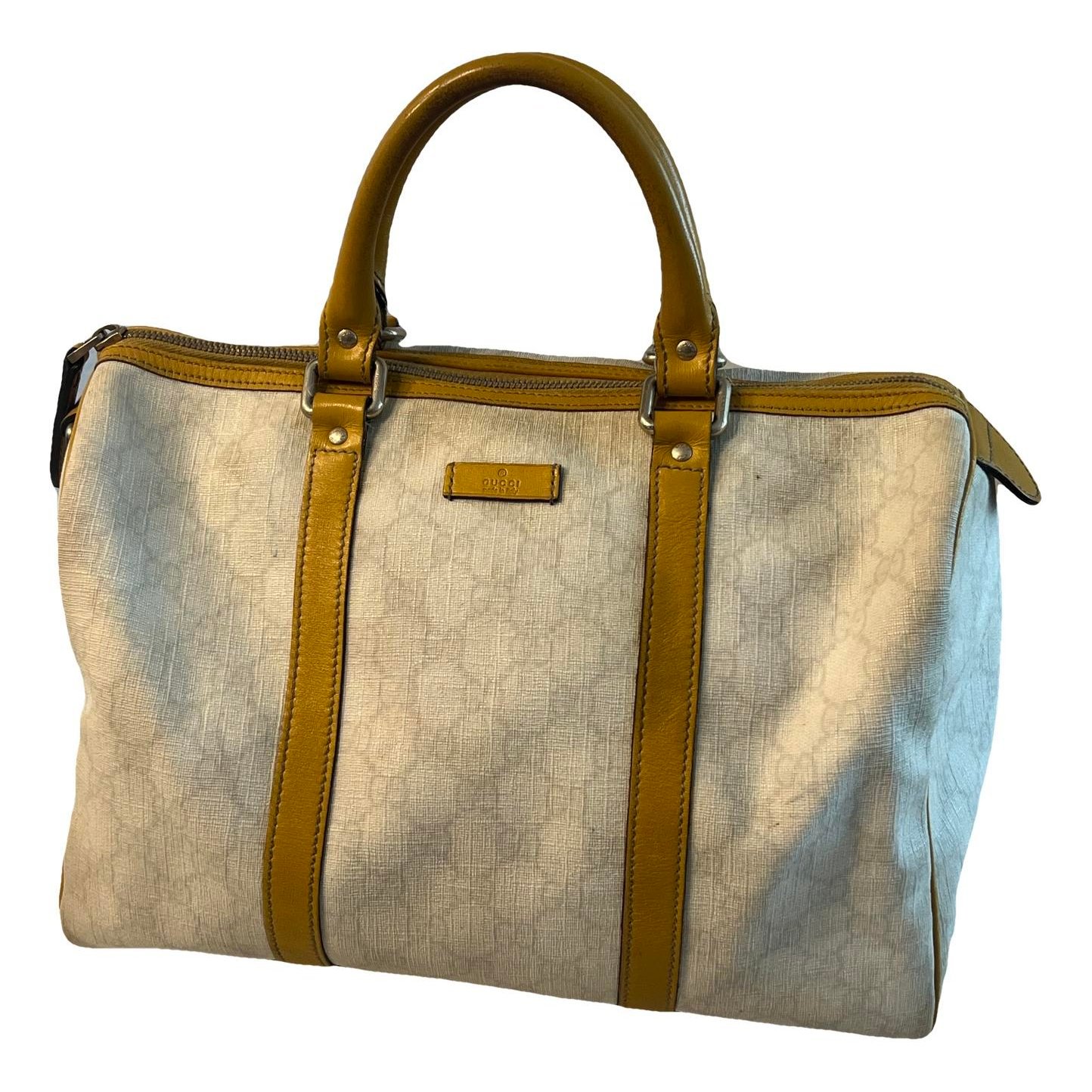 Boston leather bowling bag
