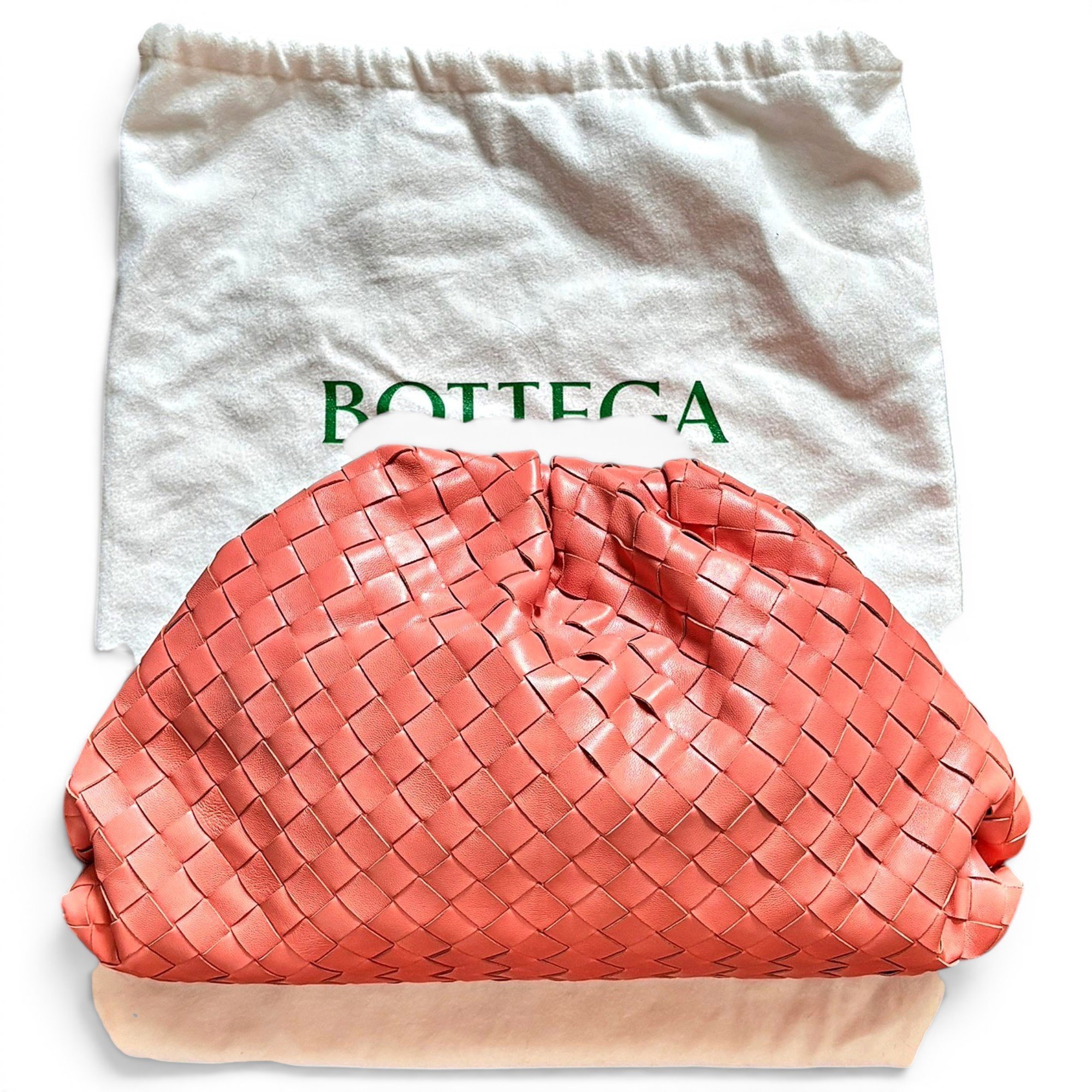 Leather clutch bag