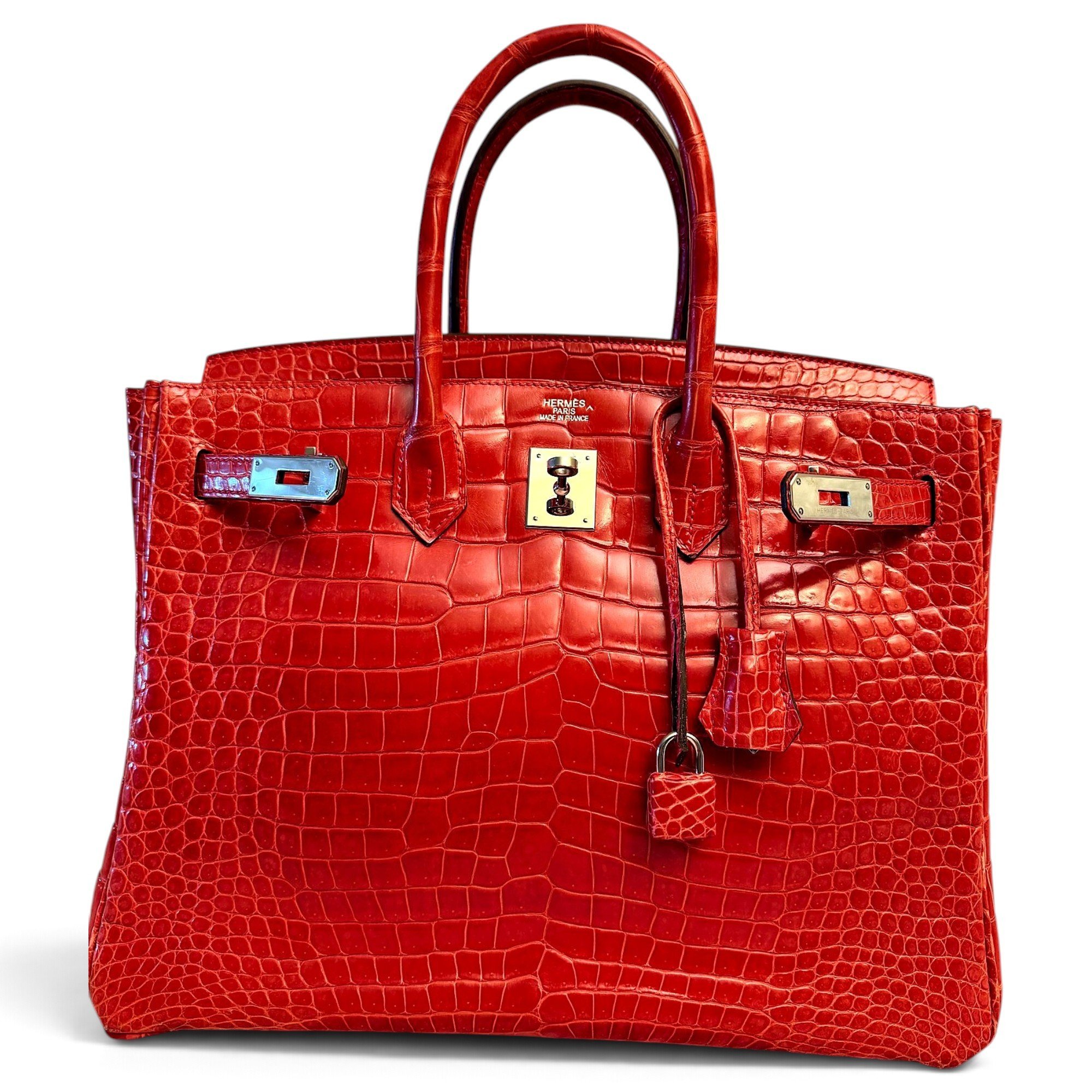 Birkin 35 crocodile handbag