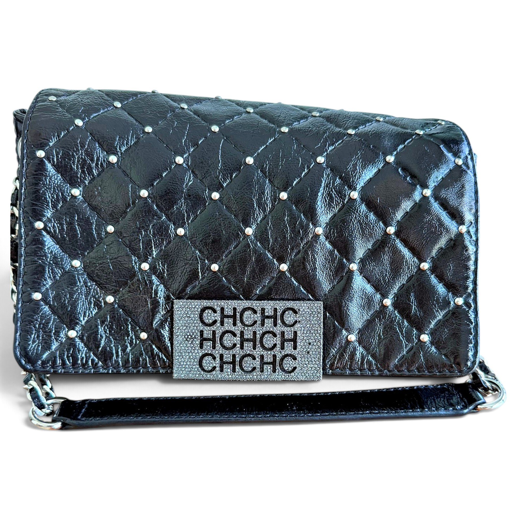 Carolina Herrera Patent leather clutch bag