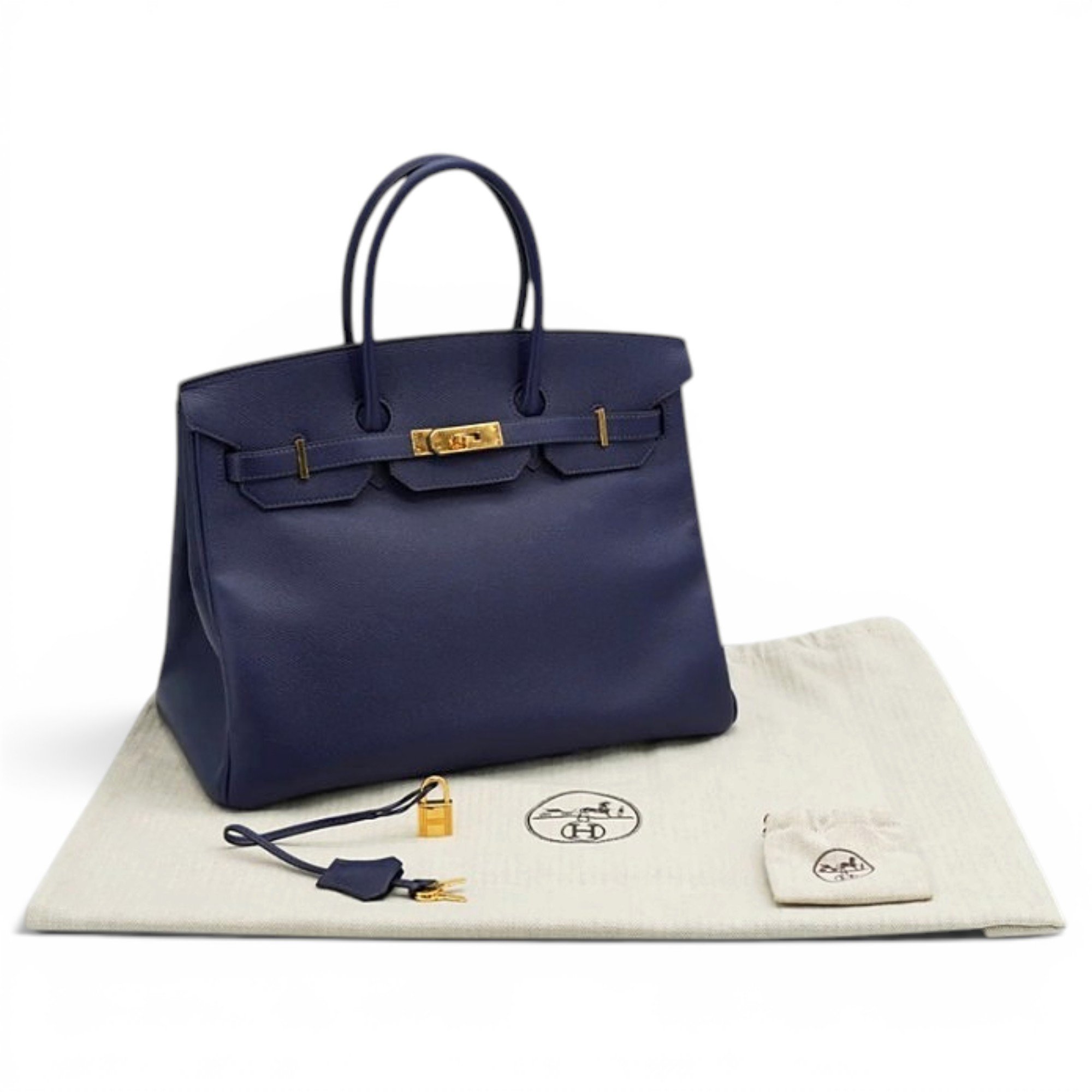 Birkin 35 leather handbag
