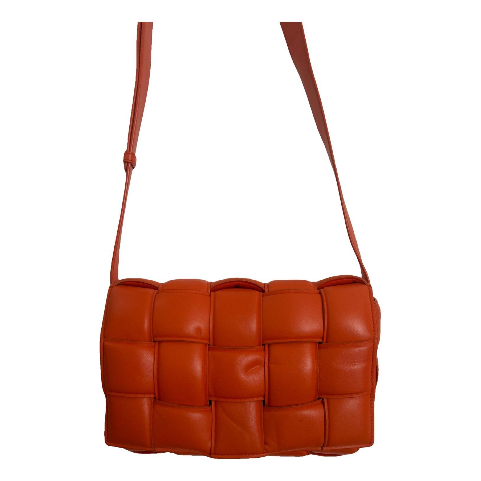 Cassette leather handbag