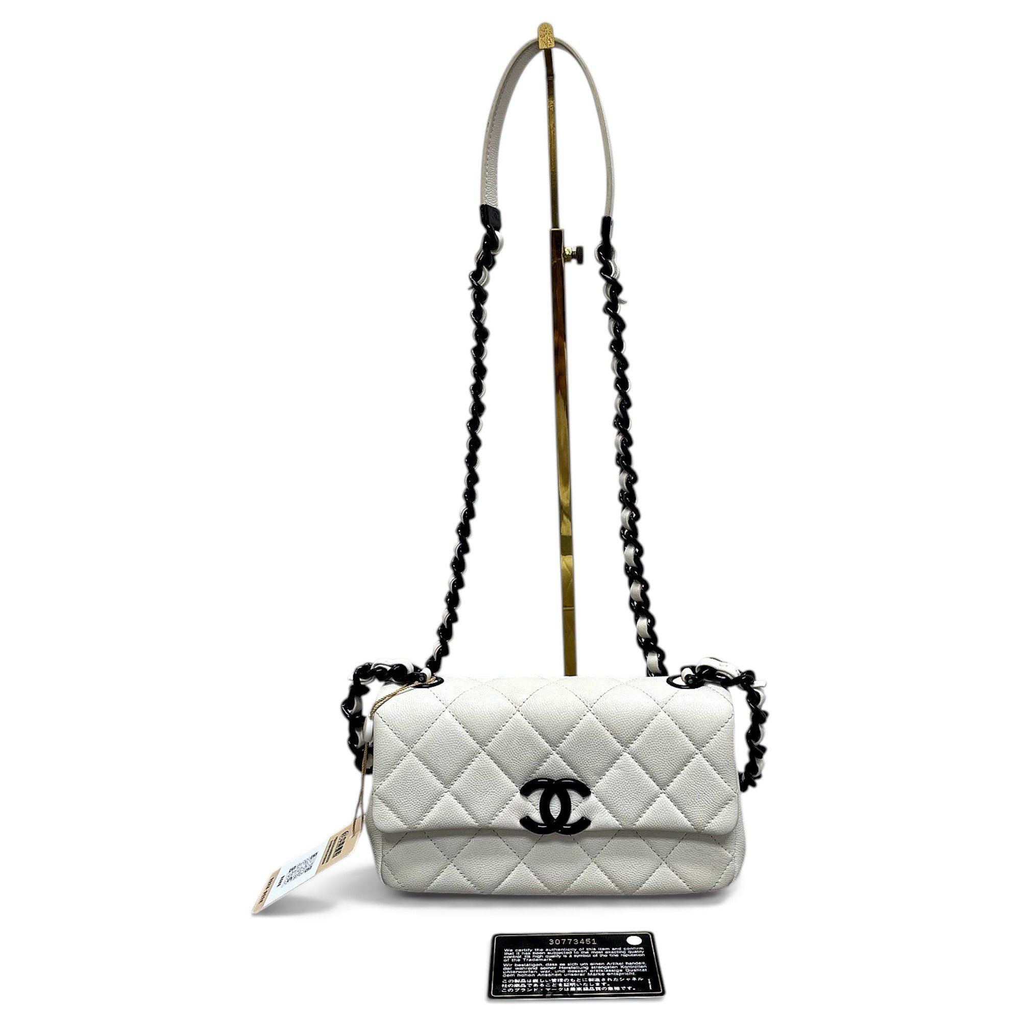 Trendy CC Flap leather handbag