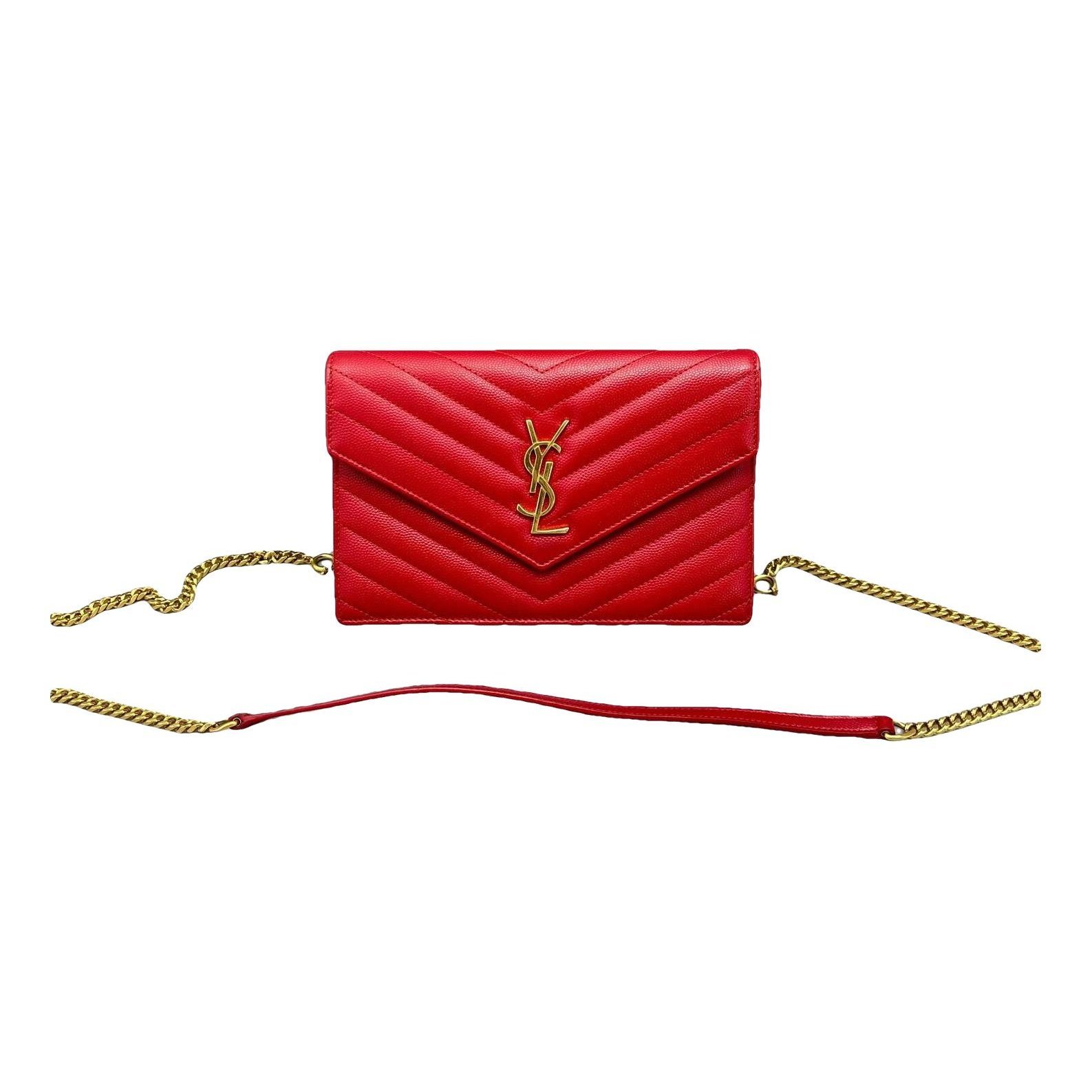 Portefeuille enveloppe leather handbag