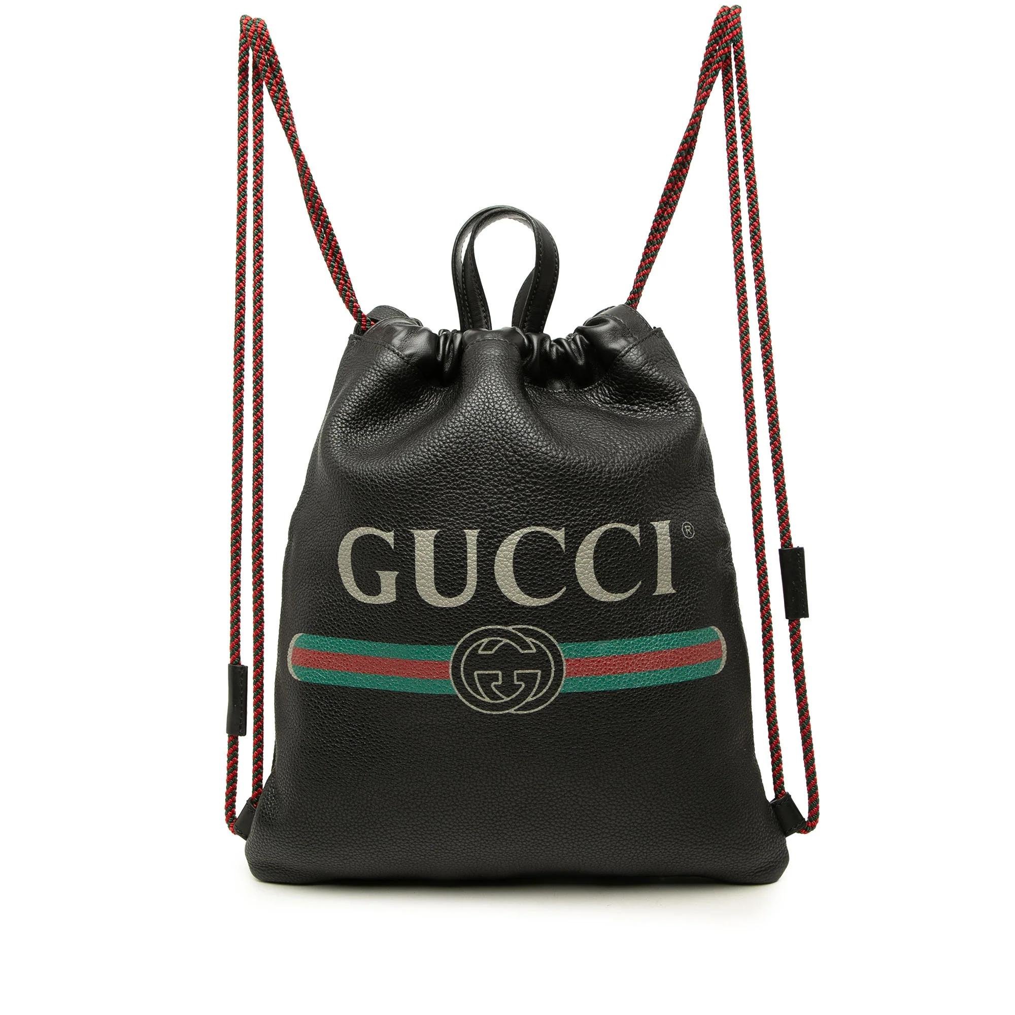 Leather backpack