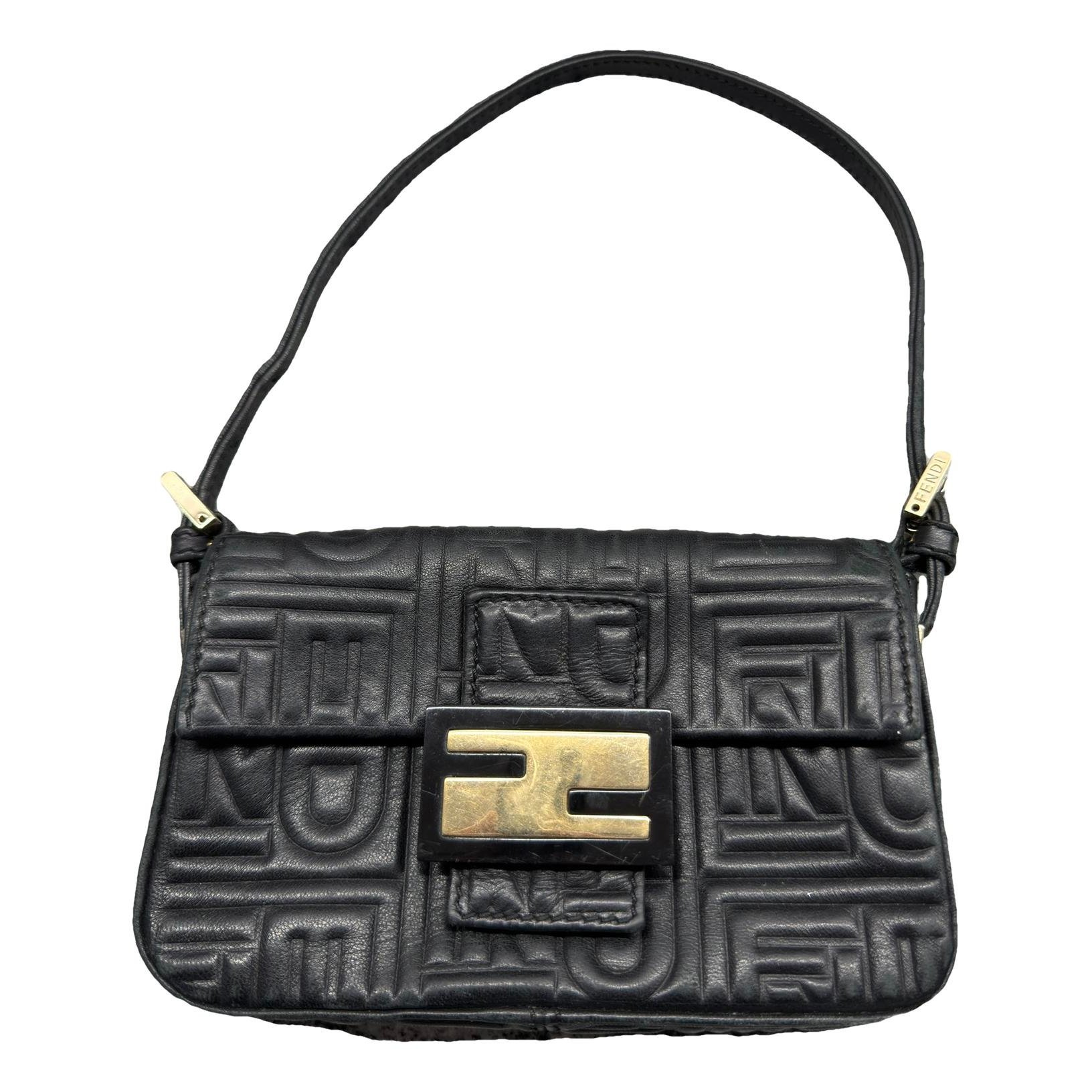 Baguette leather handbag