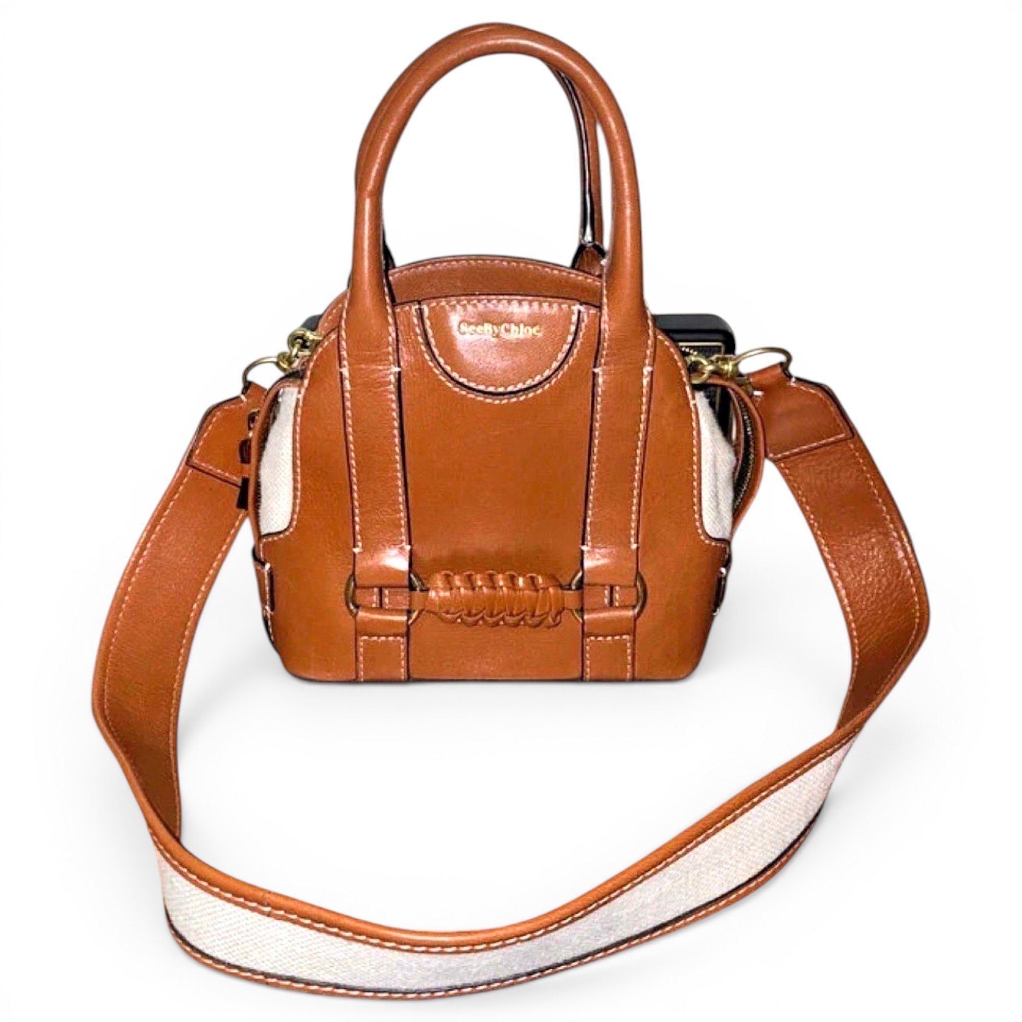 Leather handbag