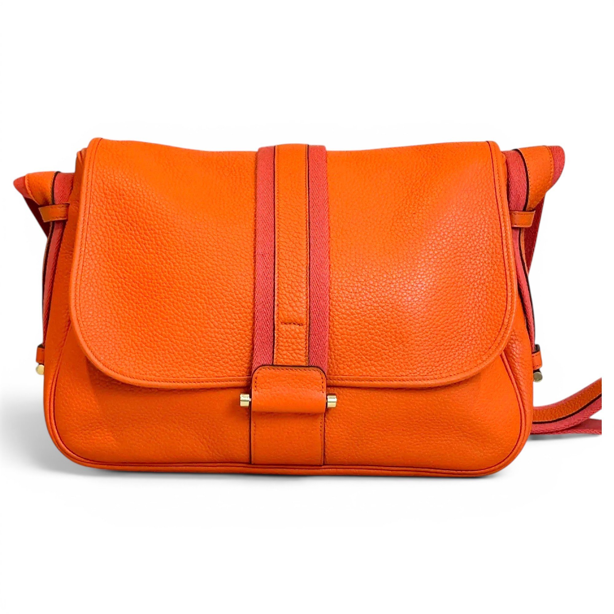 Bourlingue leather crossbody bag