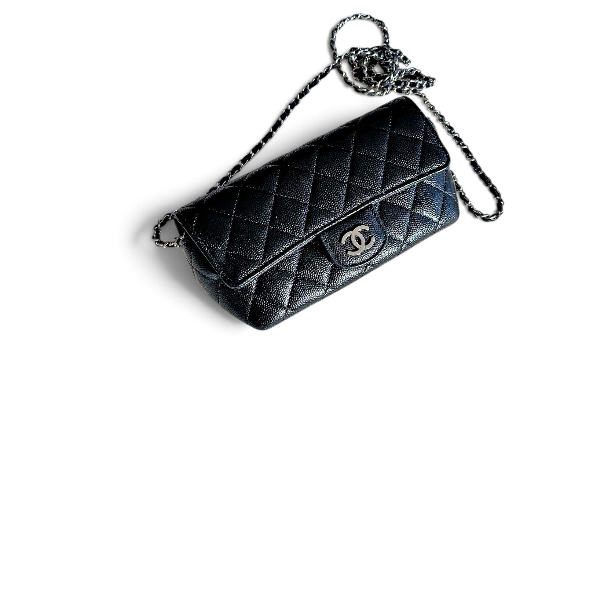 Wallet On Chain leather crossbody bag
