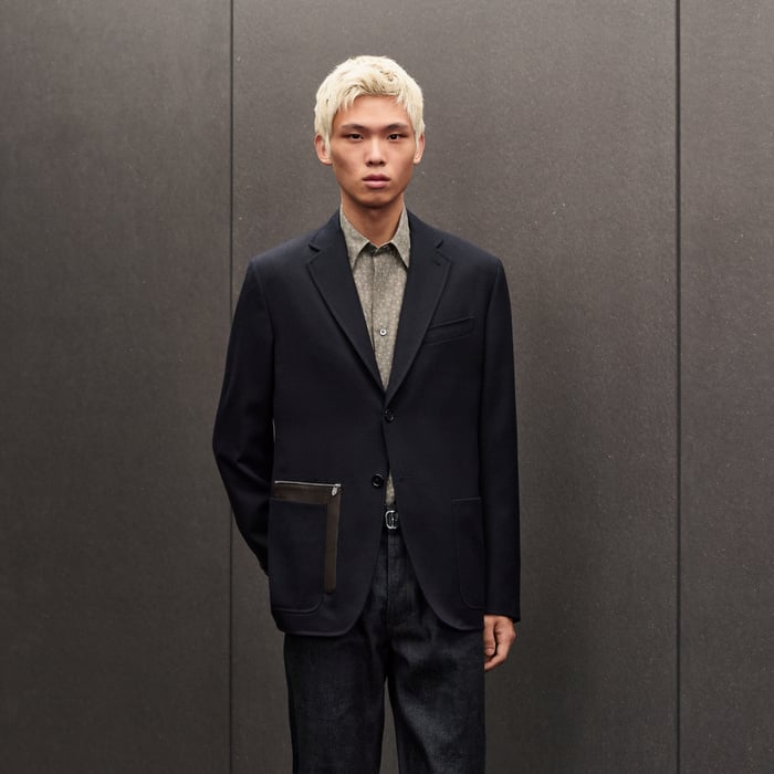 Marine "Poche Cuir" Stadium Relax Jacket