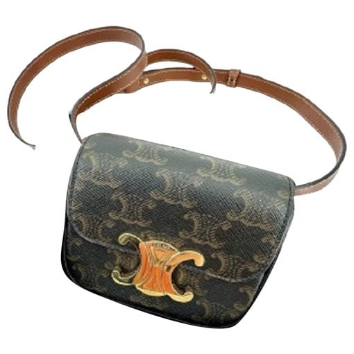 Triomphe leather handbag