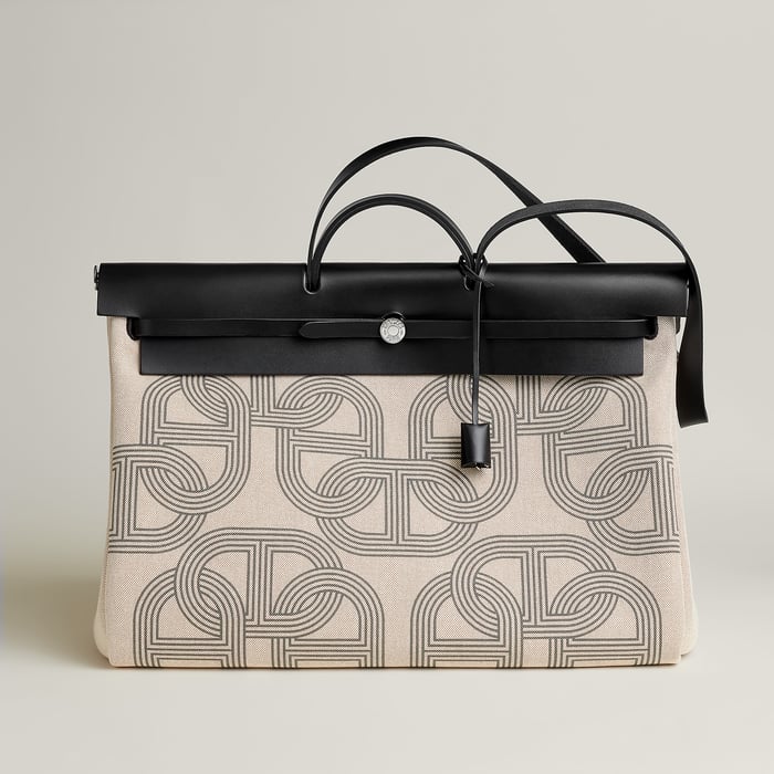 Hermès Herbag in canvas and leather