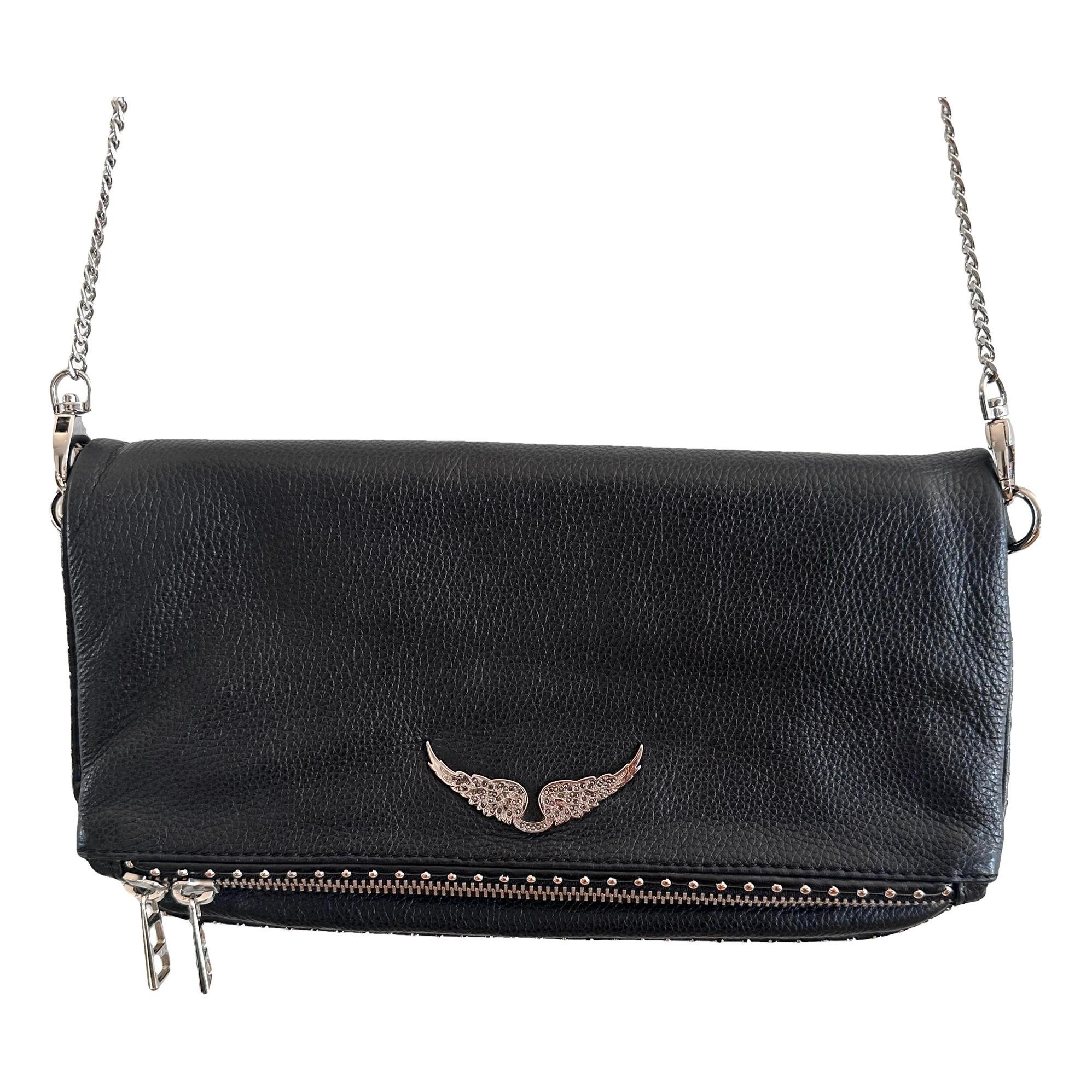 Zadig & Voltaire Rock leather clutch bag
