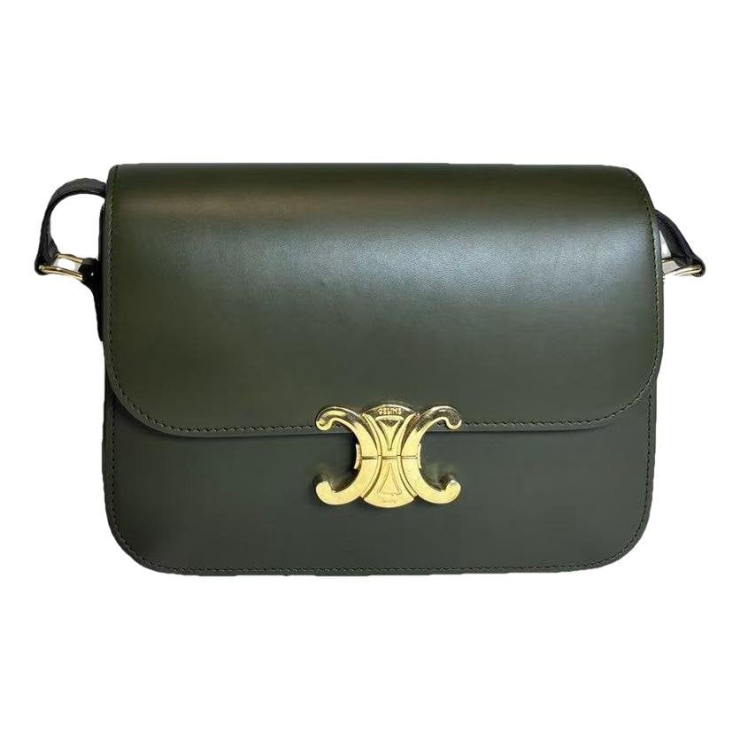 Triomphe leather handbag