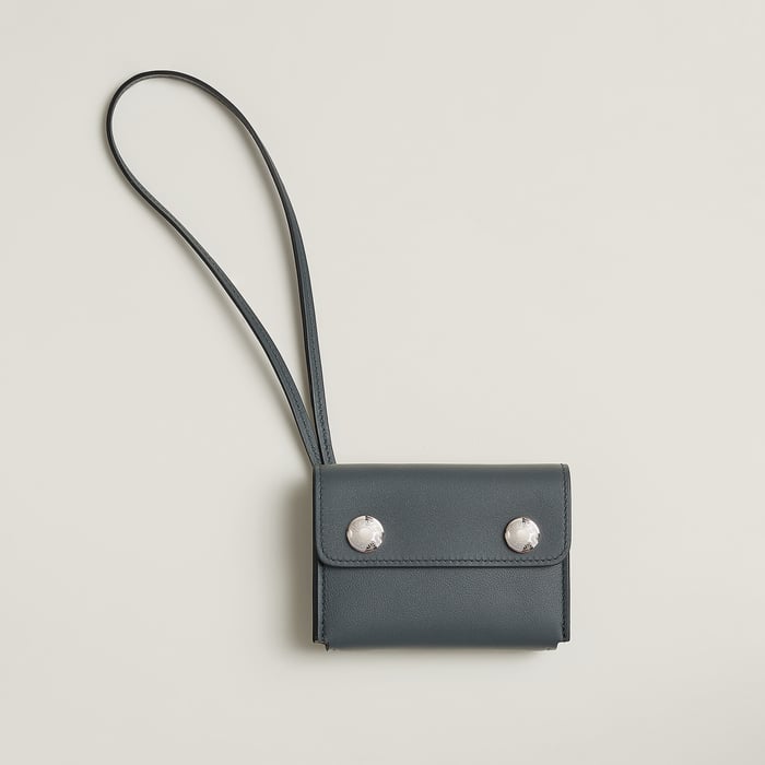 Gris Misty Hermèsnap Card Holder