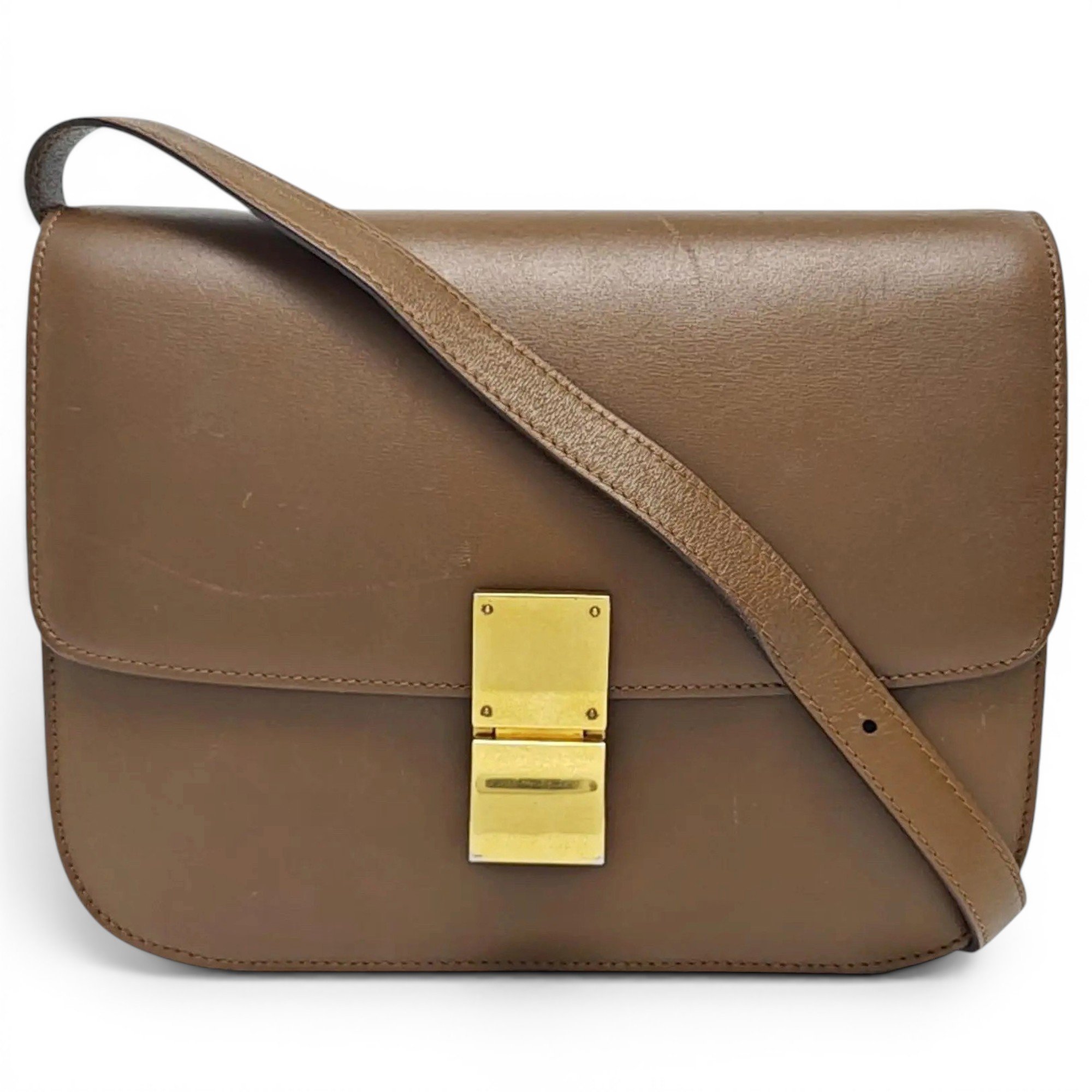 Classic leather crossbody bag