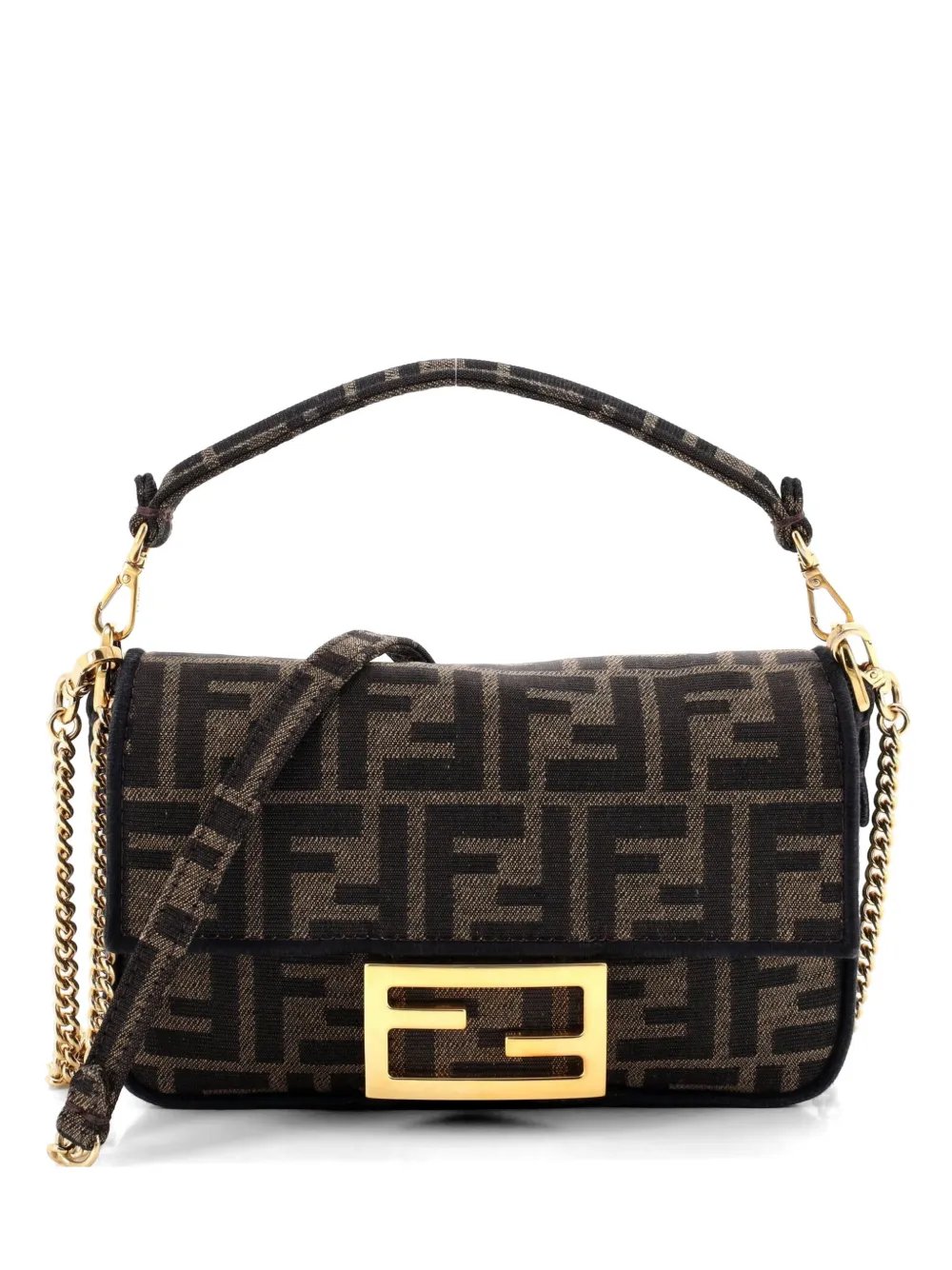 Baguette NM Bag Zucca Canvas Mini crossbody bag