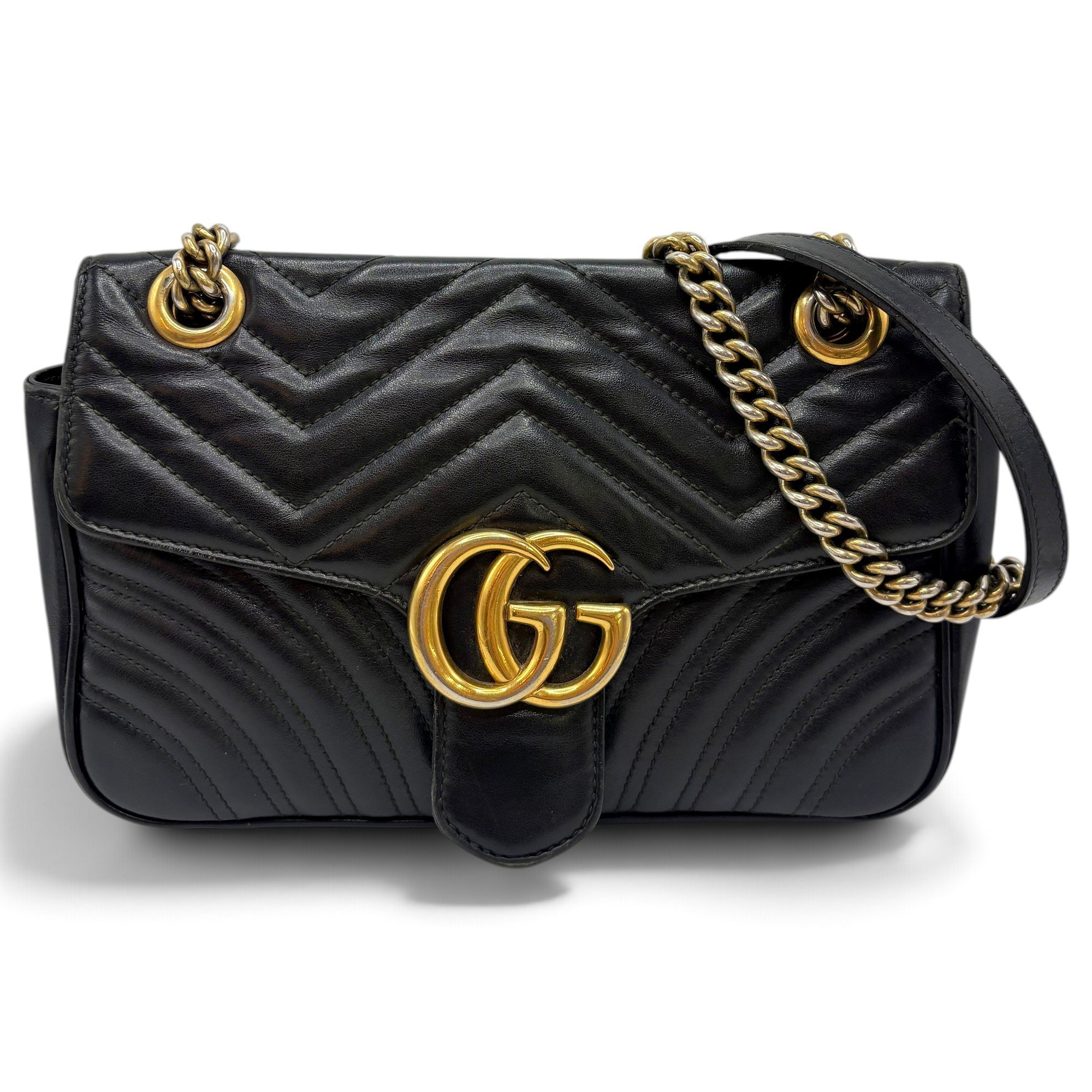GG Marmont Flap leather handbag