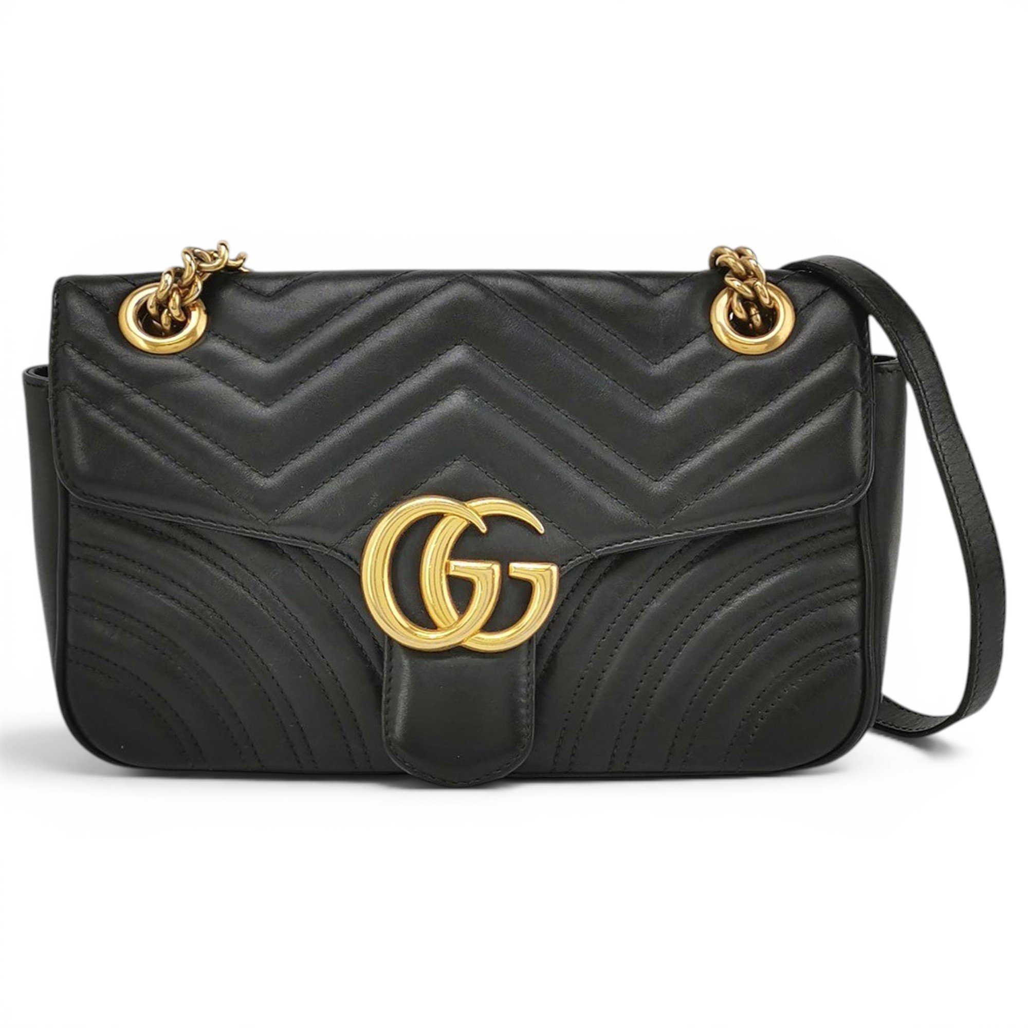 GG Marmont Flap leather handbag