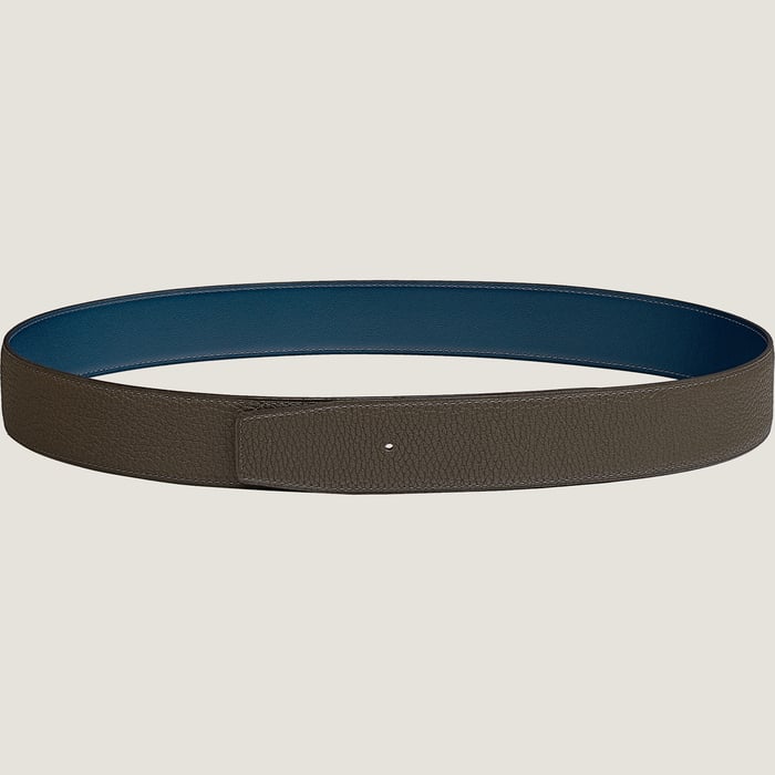 Reversible leather strap 38 mm