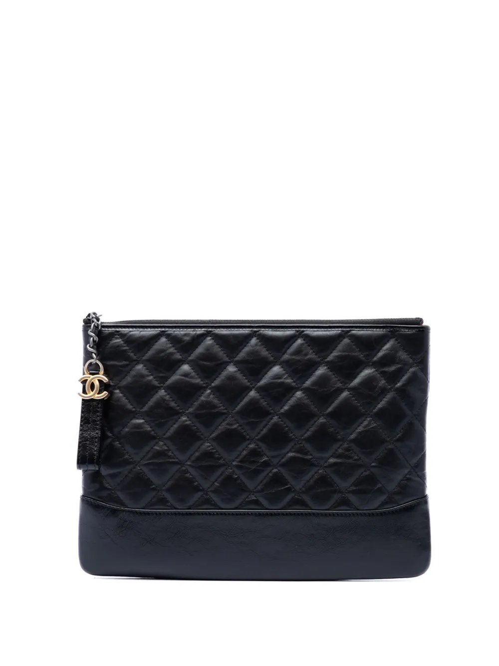 2018-2019 Medium Quilted Aged Calfskin Gabrielle O Case clutch bag