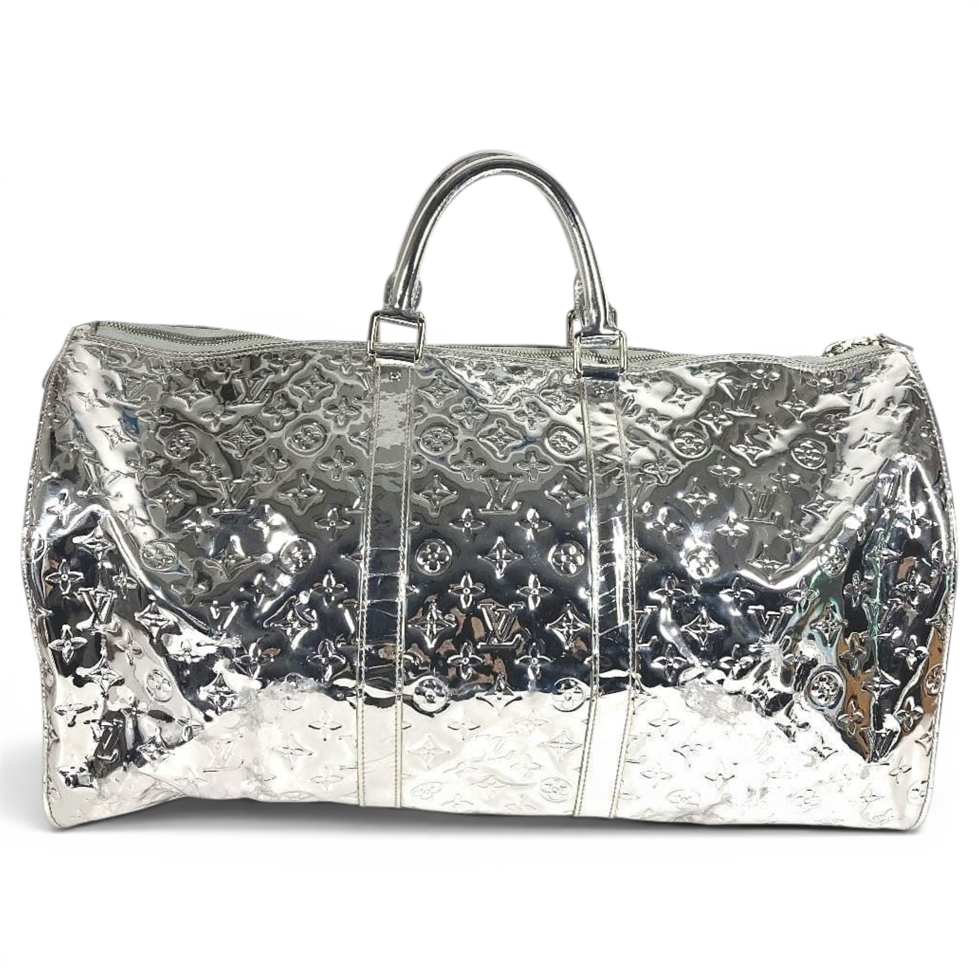 Keepall leather travel bag