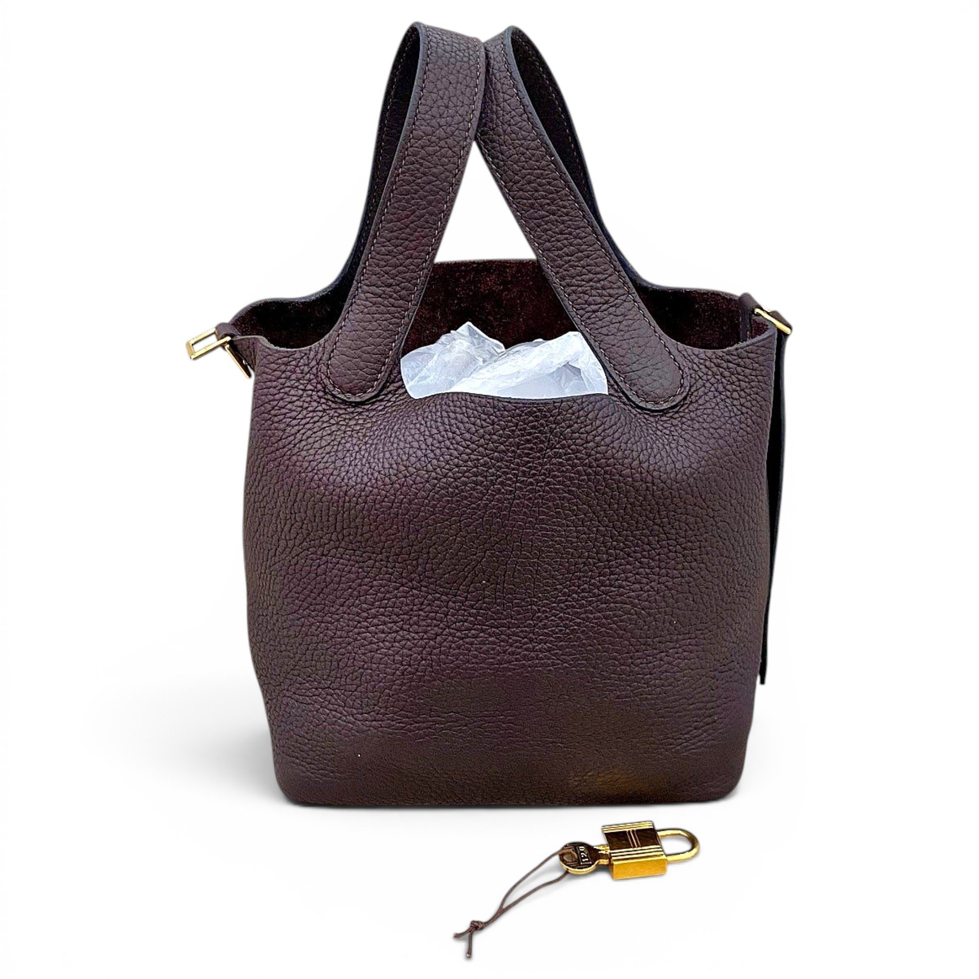 Picotin leather handbag