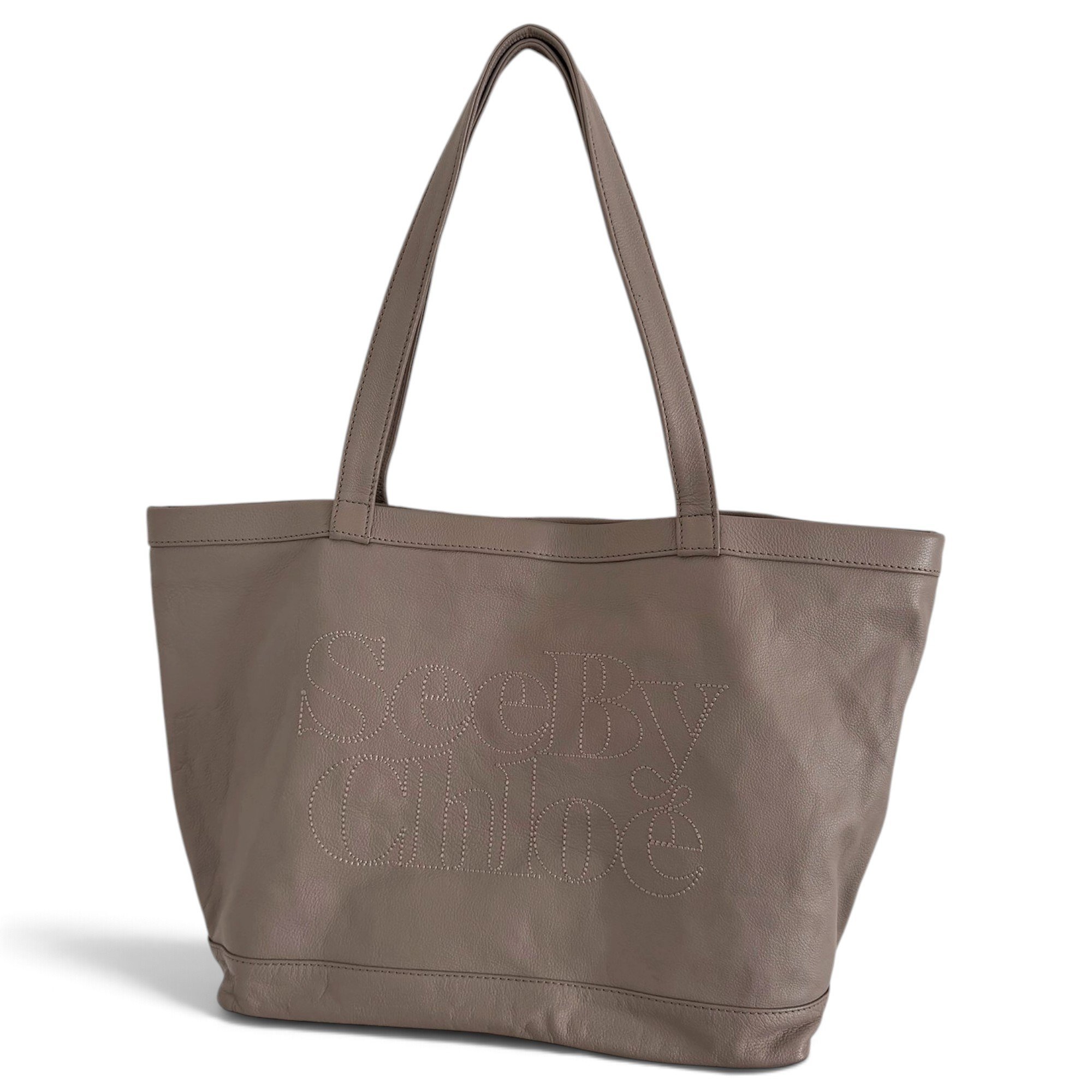Leather tote