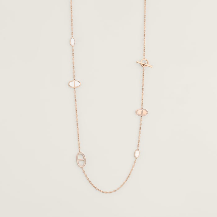Sans Coloris Chaine d'Ancre Verso Long Necklace, Small Model