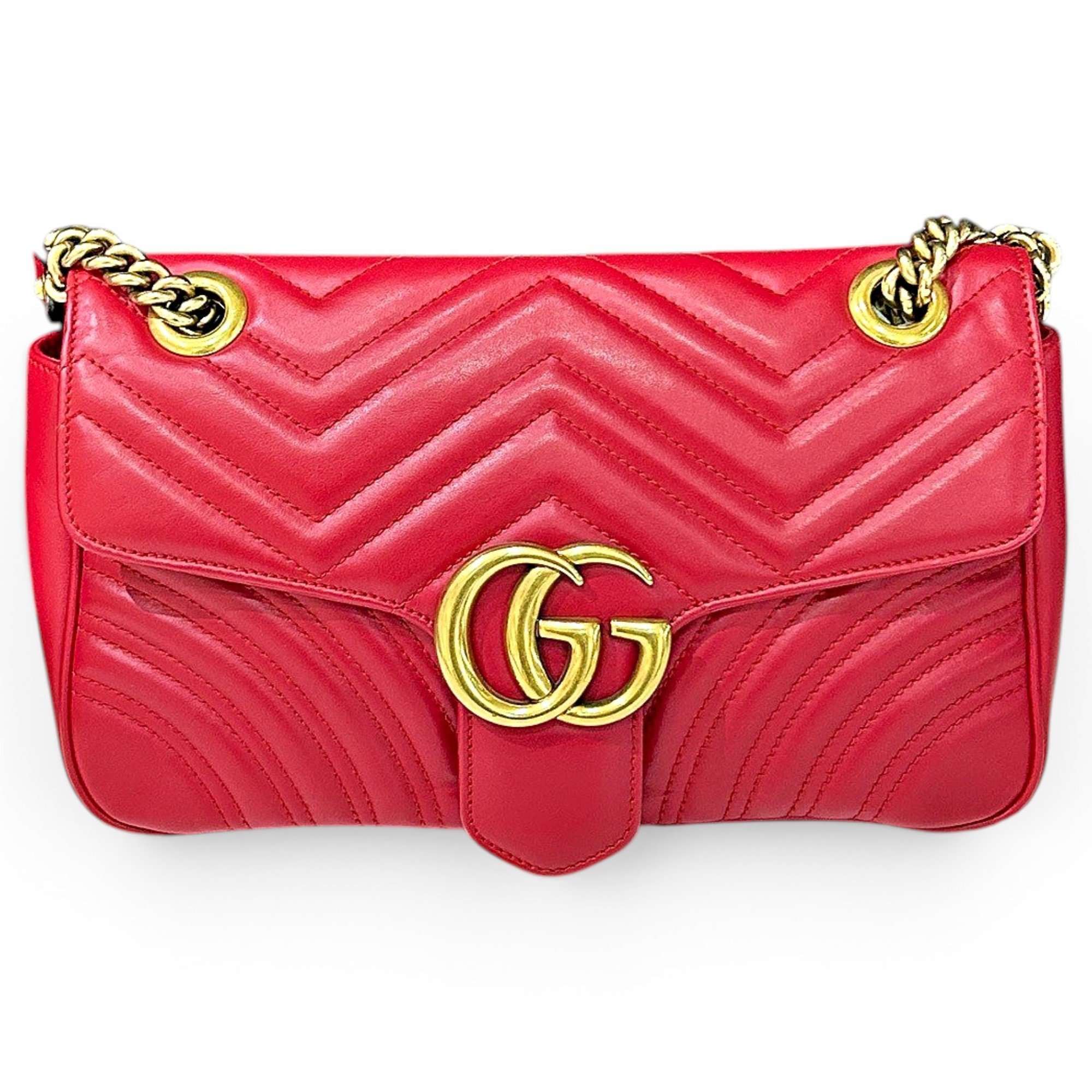 GG Marmont Flap leather crossbody bag