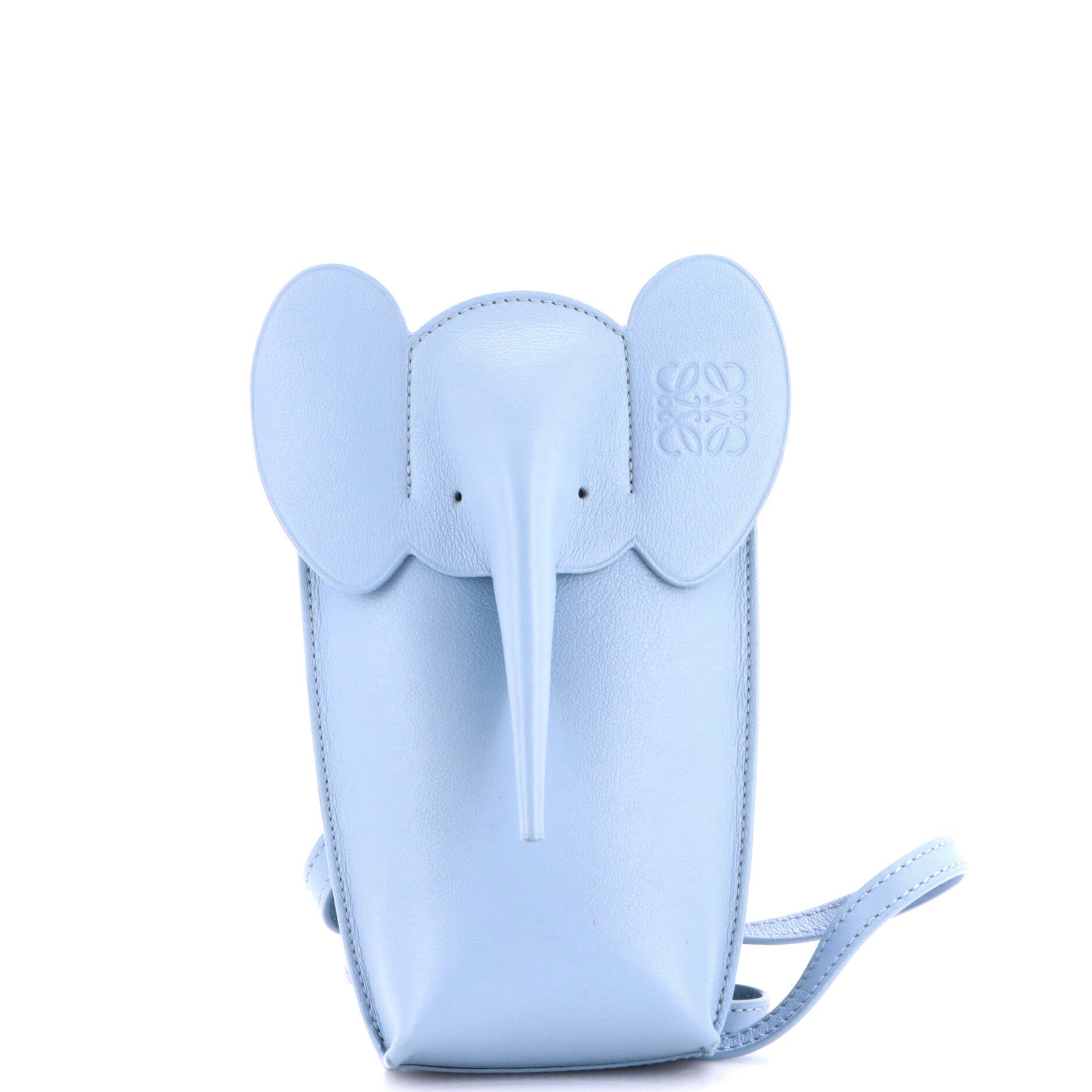 Elephant Pocket Crossbody Bag Leather