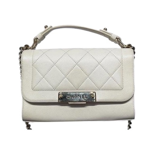 Trendy CC leather handbag