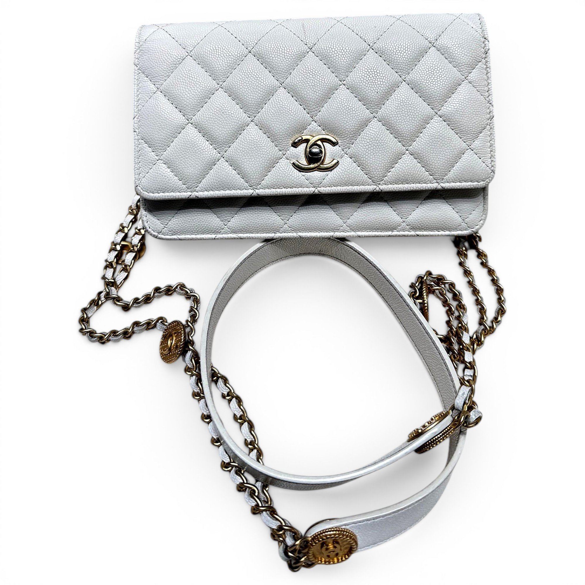 Wallet On Chain Timeless/Classique leather handbag