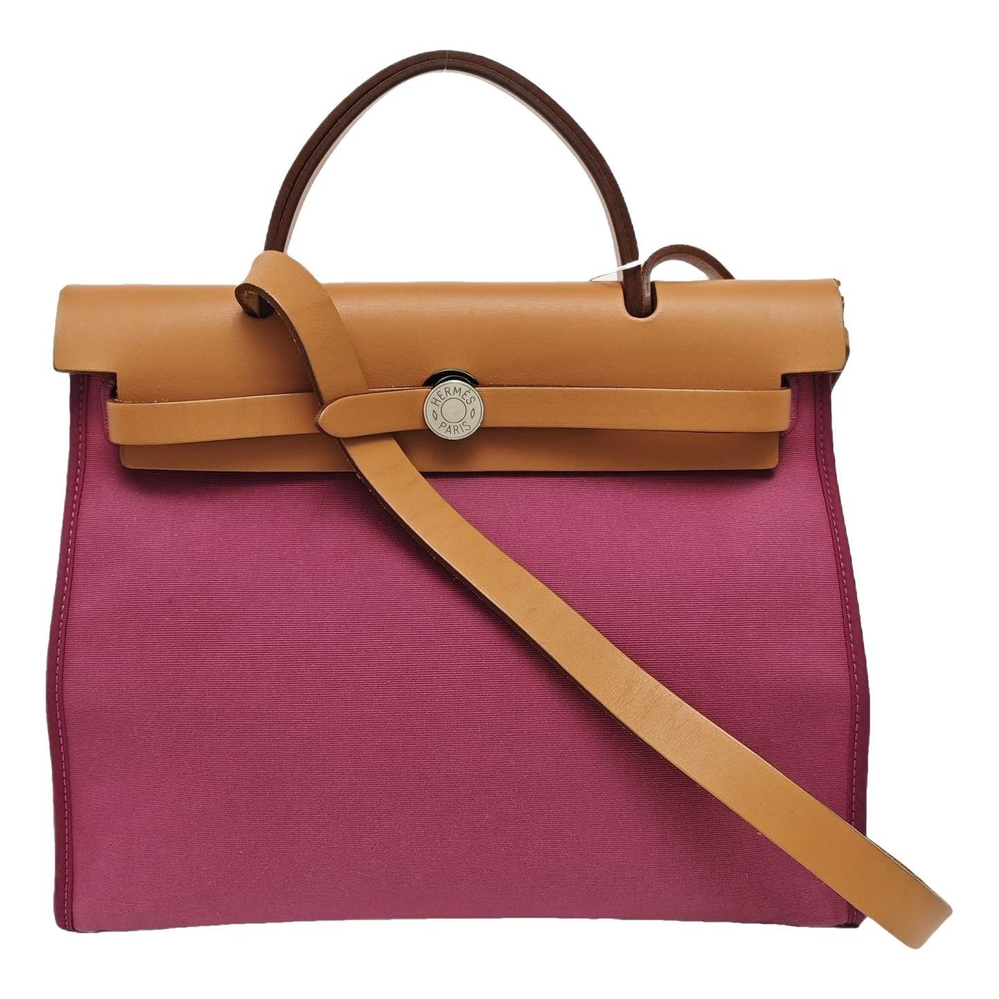 Hermes Herbag cloth handbag