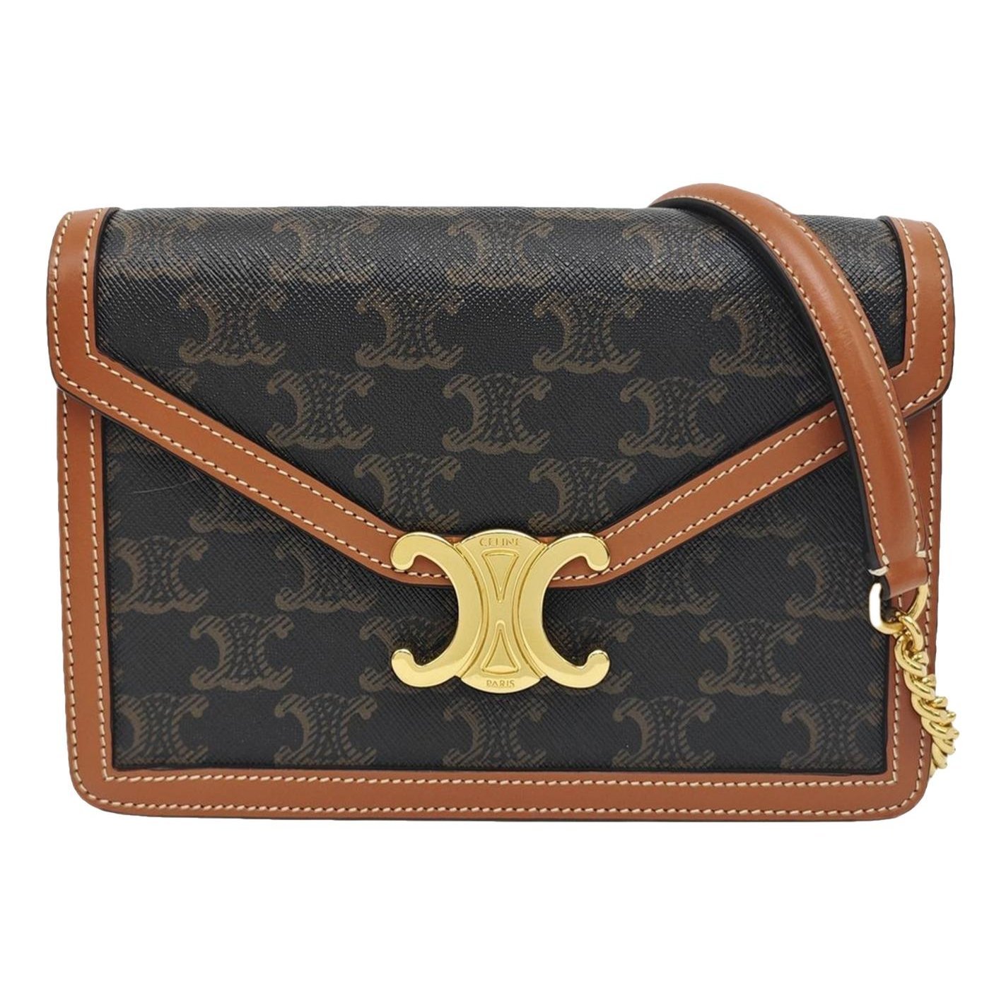 Wallet On Chain Margo leather handbag