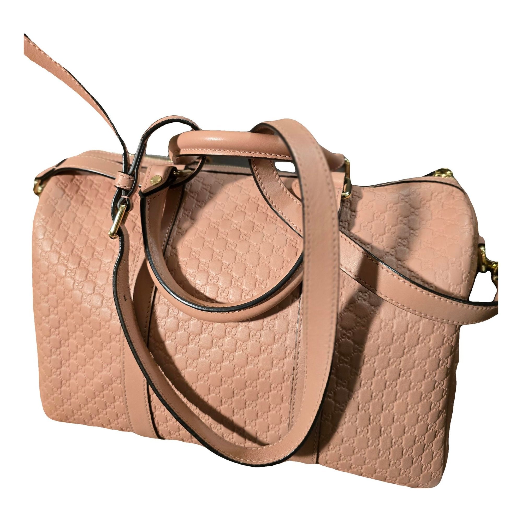 Boston leather handbag