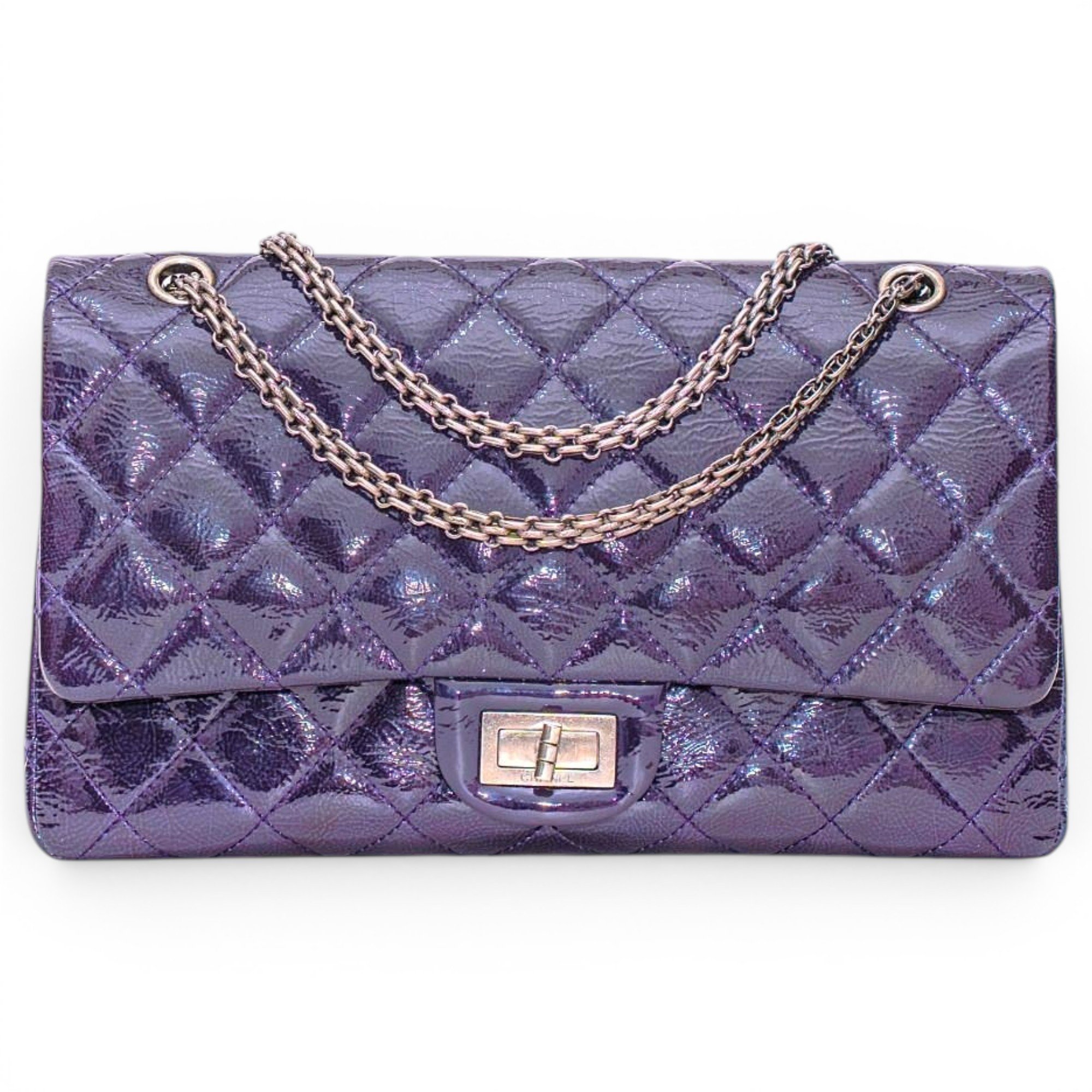 2.55 patent leather handbag