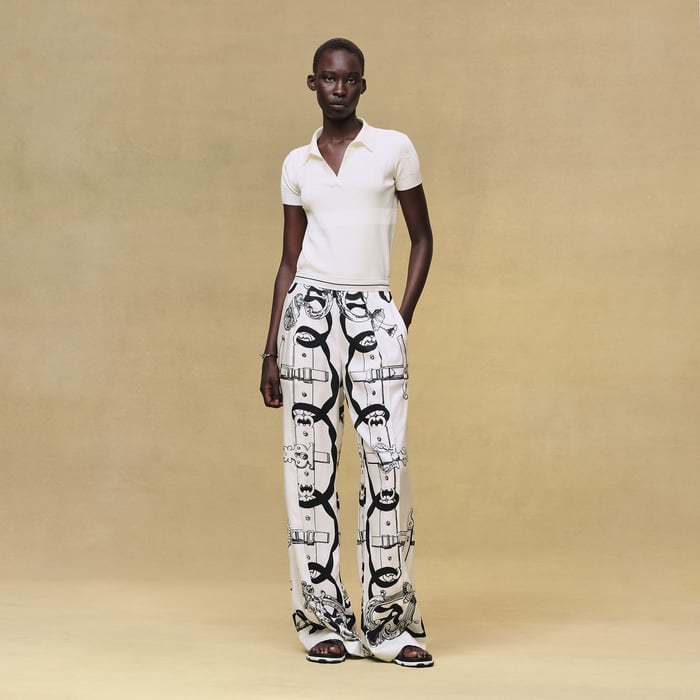 Blanc Nacre "Ferronnerie Remix" Pants