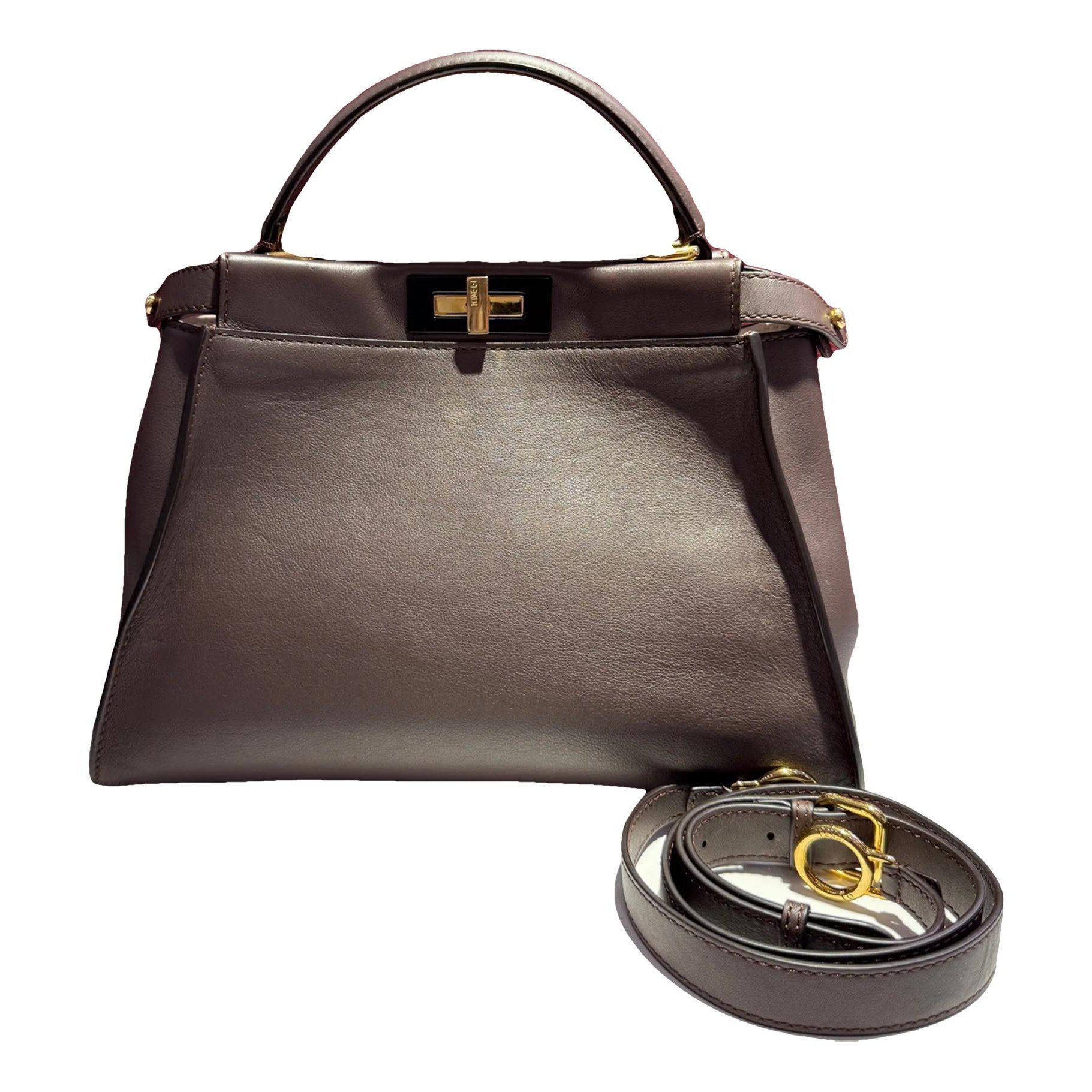 Peekaboo leather handbag