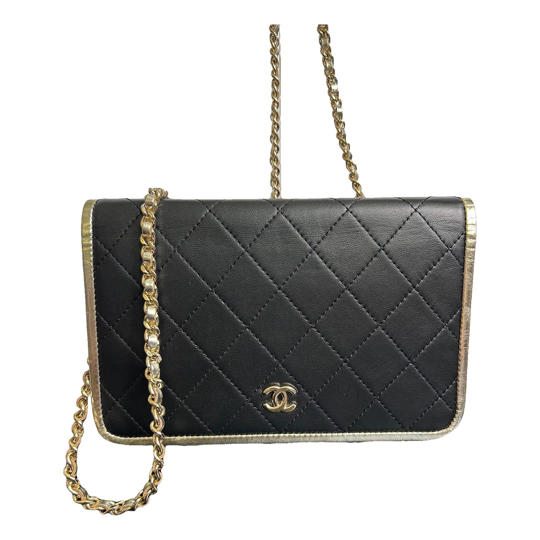 Trendy CC Flap leather handbag