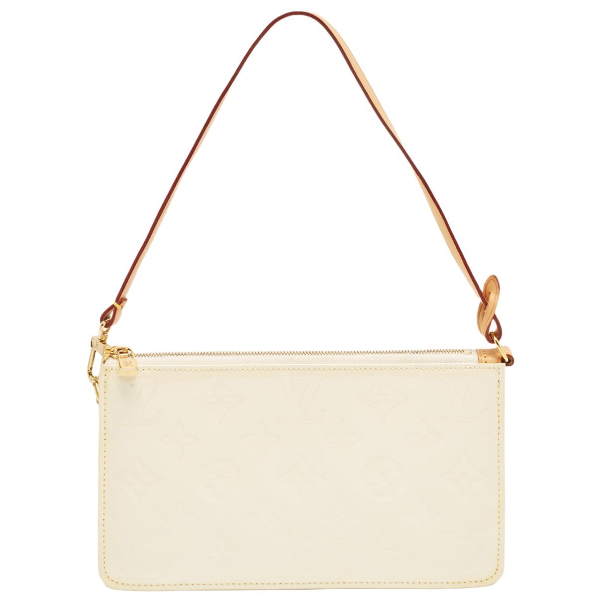 Patent leather clutch bag