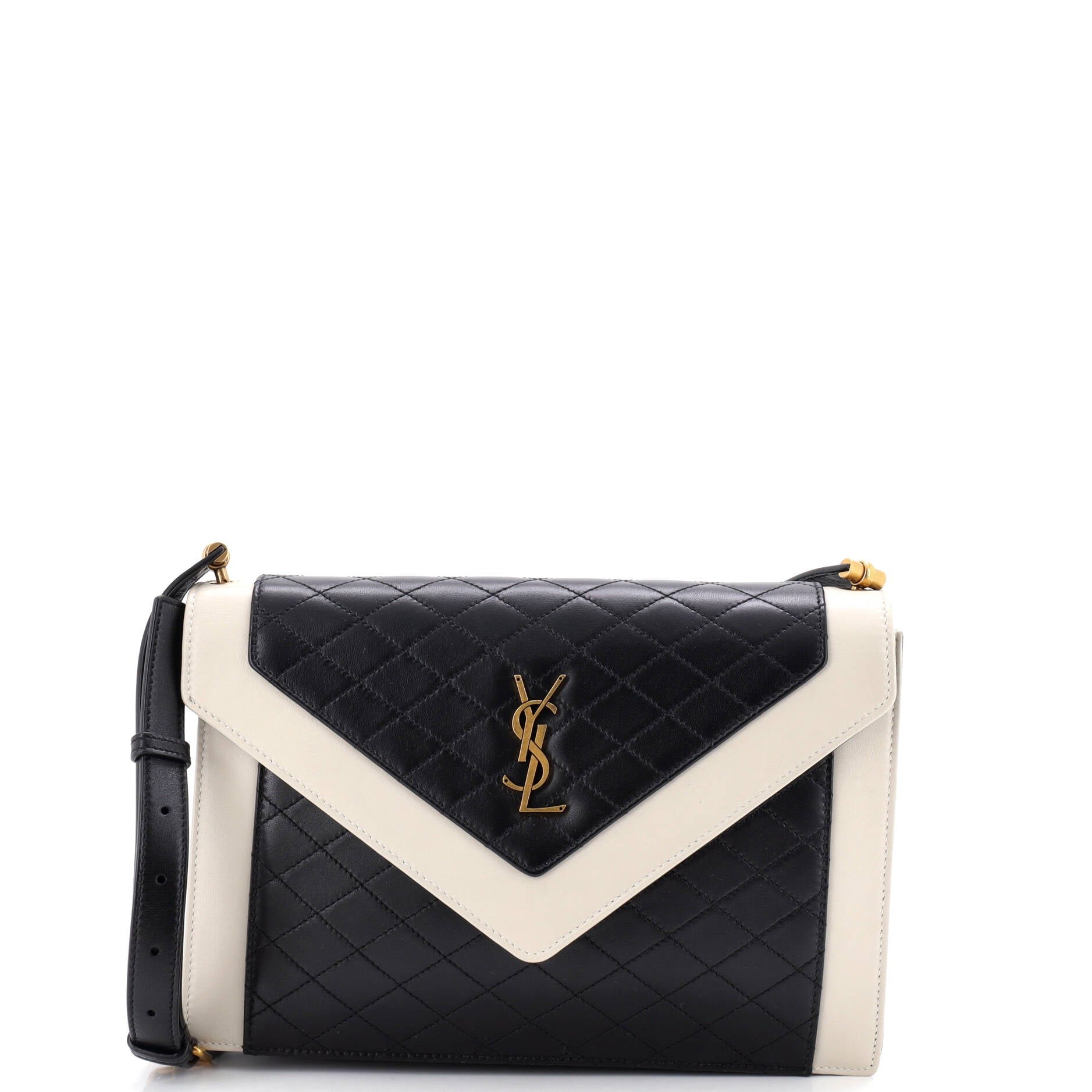 Gaby Envelope Satchel Quilted Leather