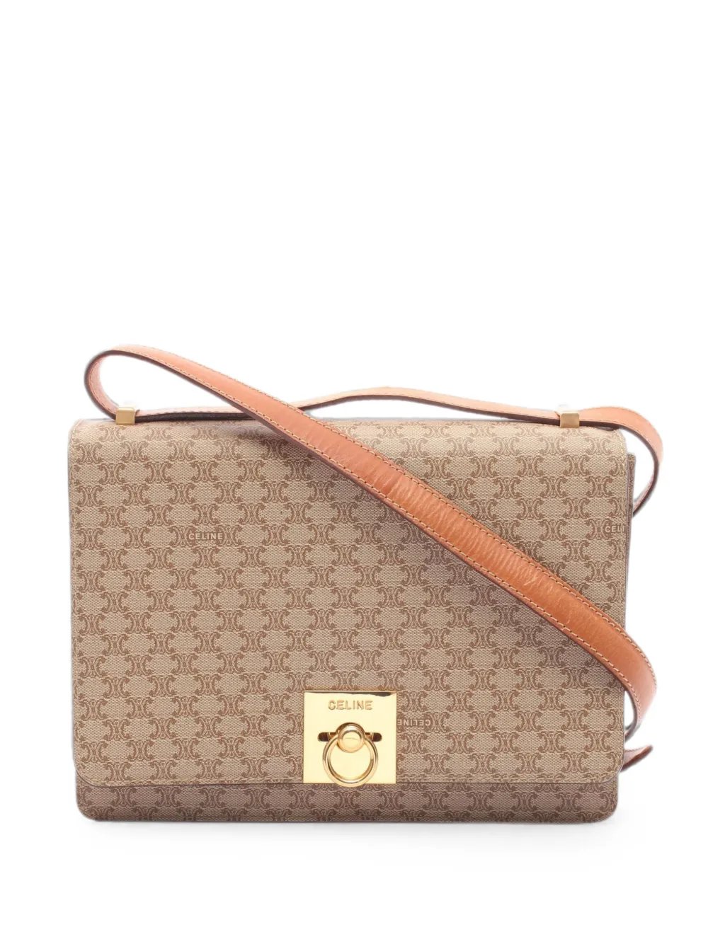 Celine 2000s Macadam-Ring-detail shoulder bag