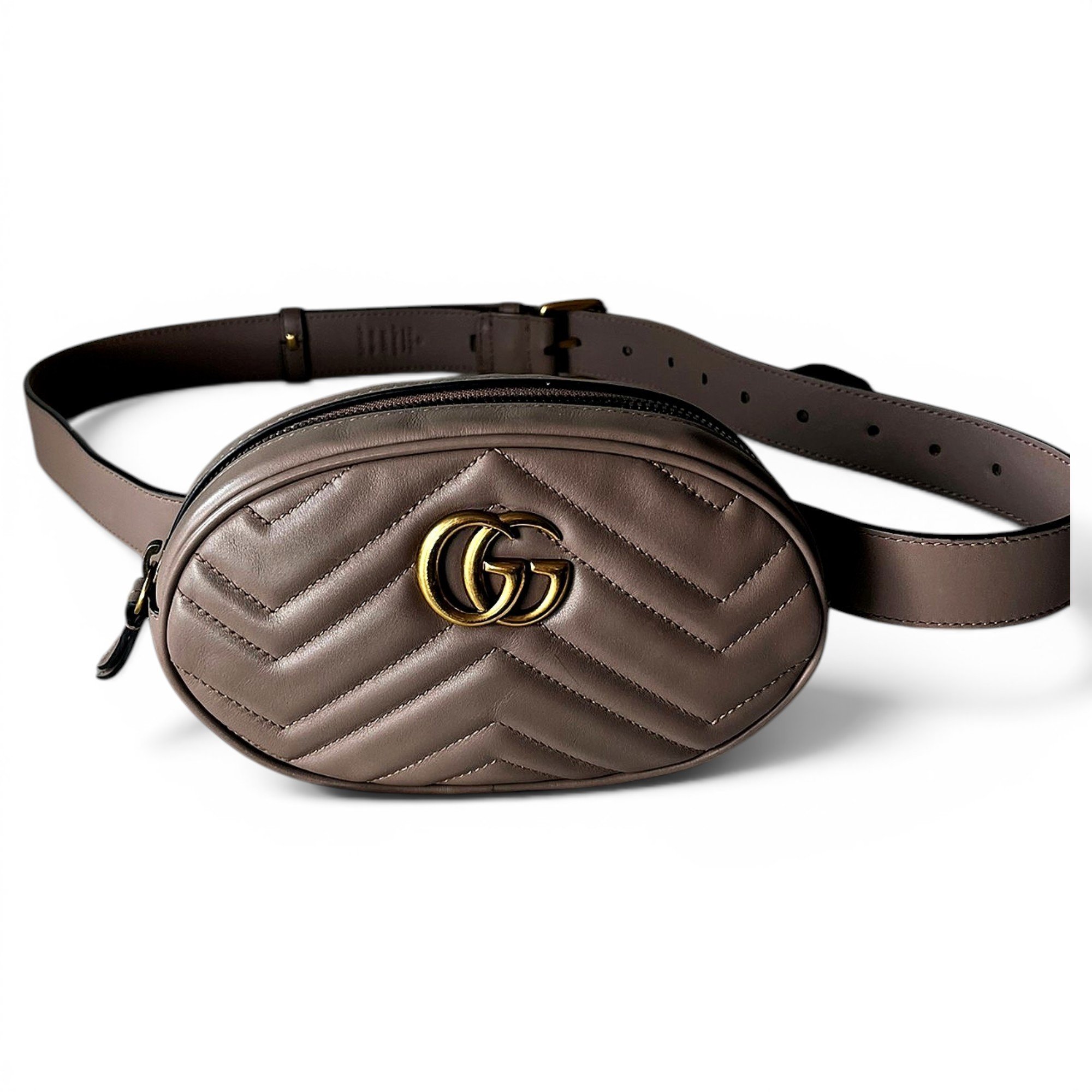 GG Marmont Oval leather handbag